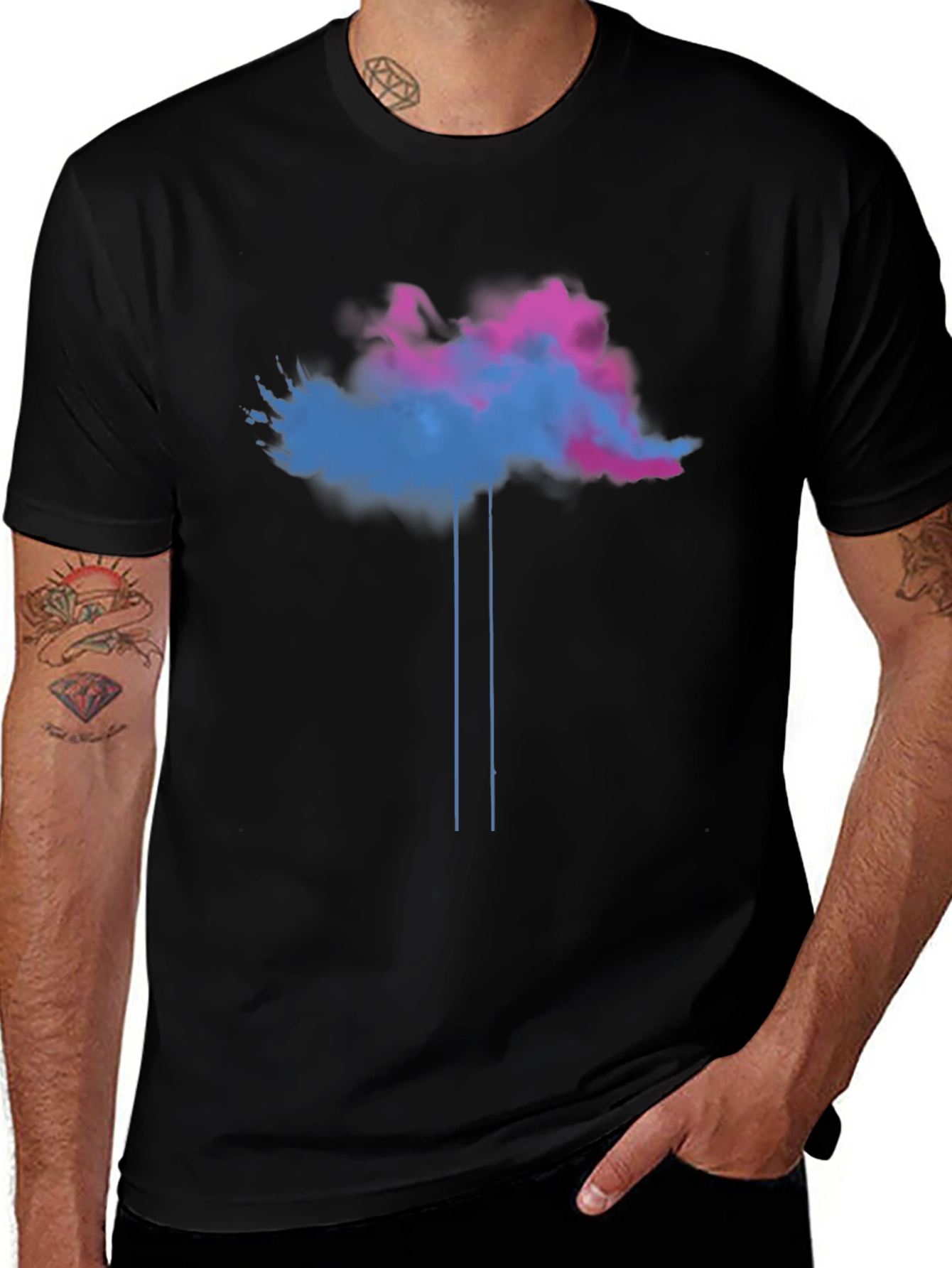 Abstract Cloud T-Shirt - Unique Graphic Tee