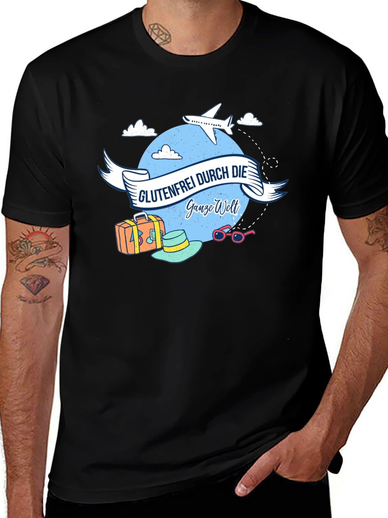 Glutenfrei Durch Die Ganze Welt T-Shirt
