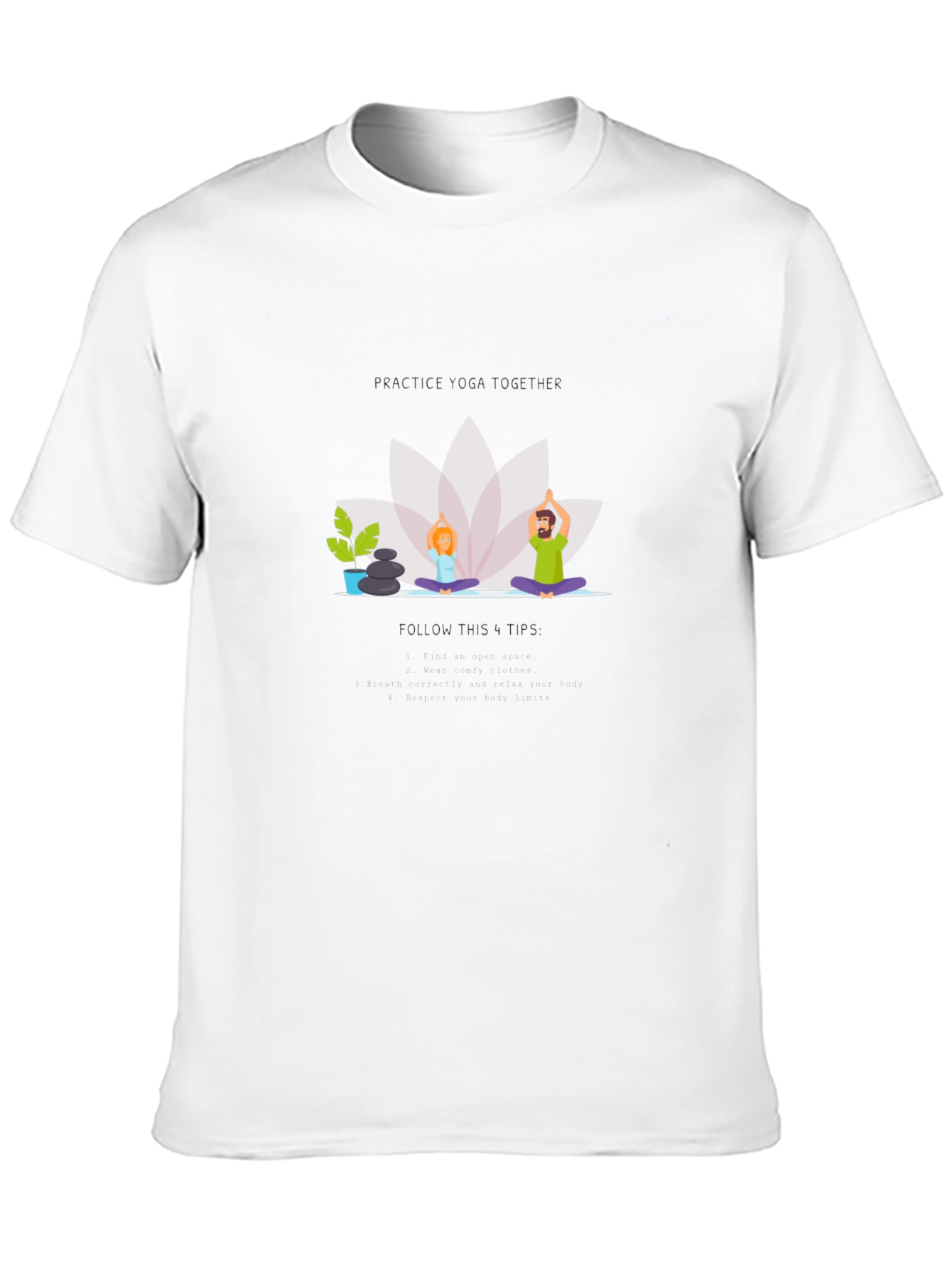 Yoga Together Black Graphic Tee
