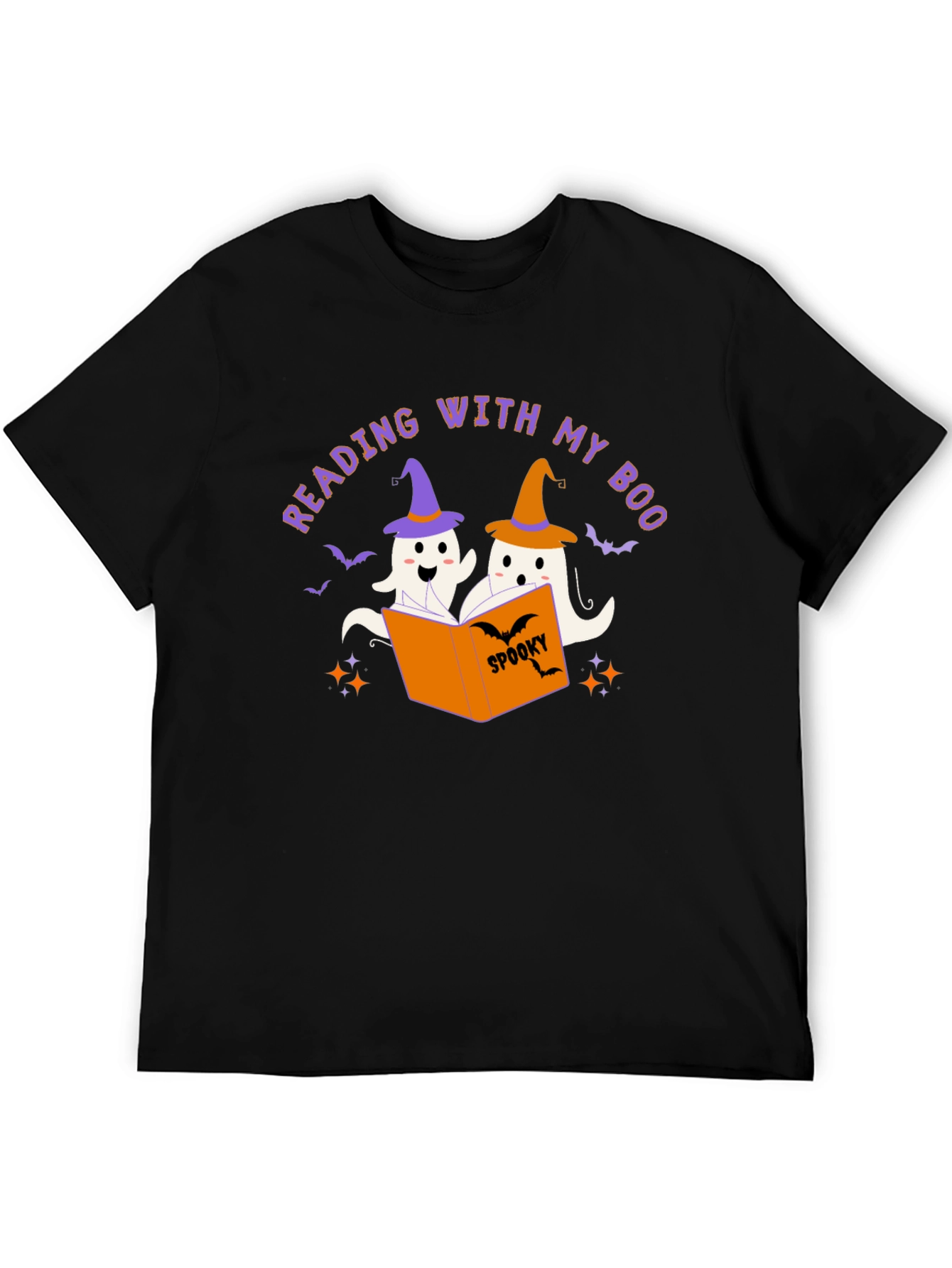 Reading With My Boo Halloween T-Shirt