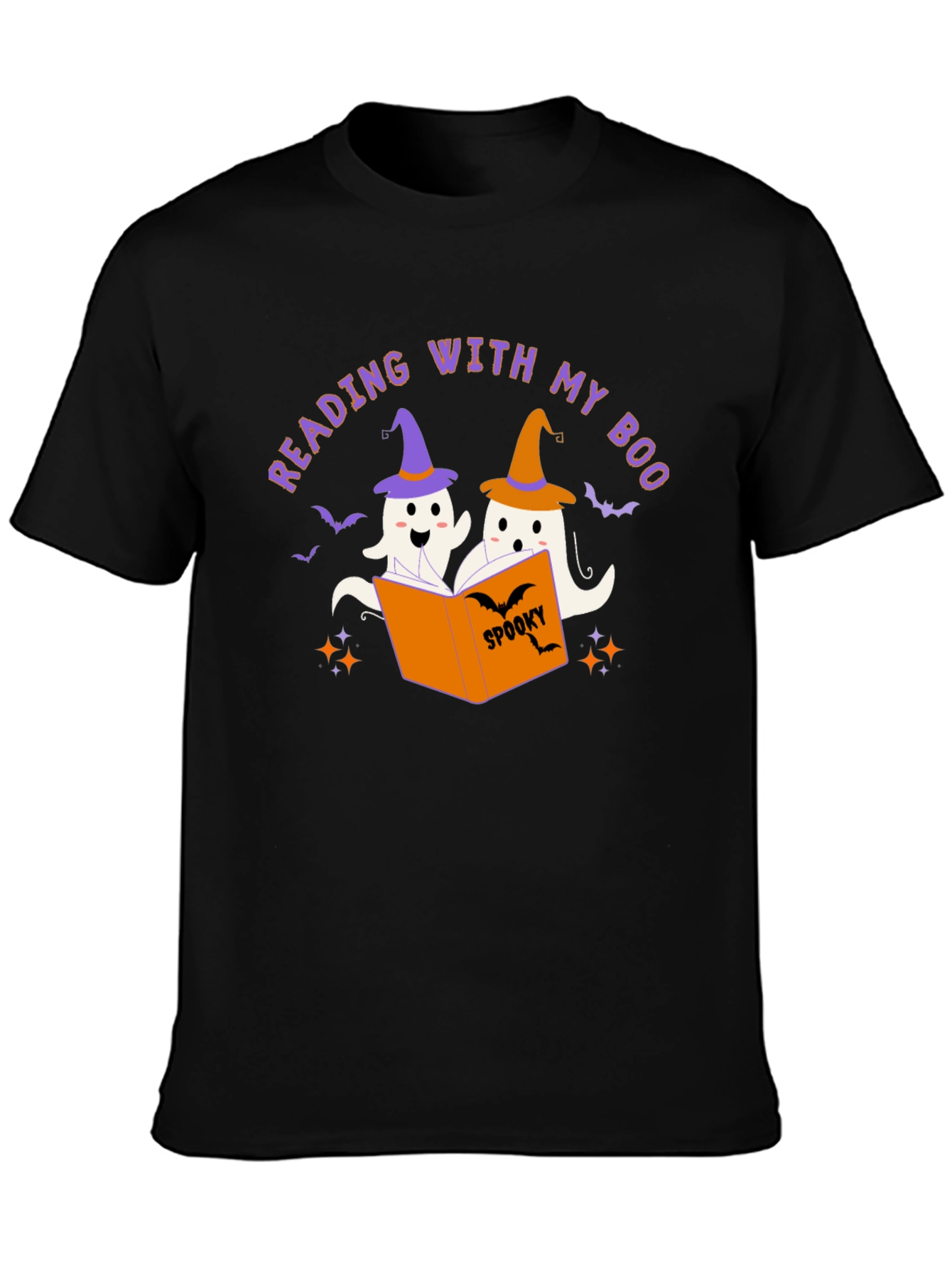 Reading With My Boo Halloween T-Shirt