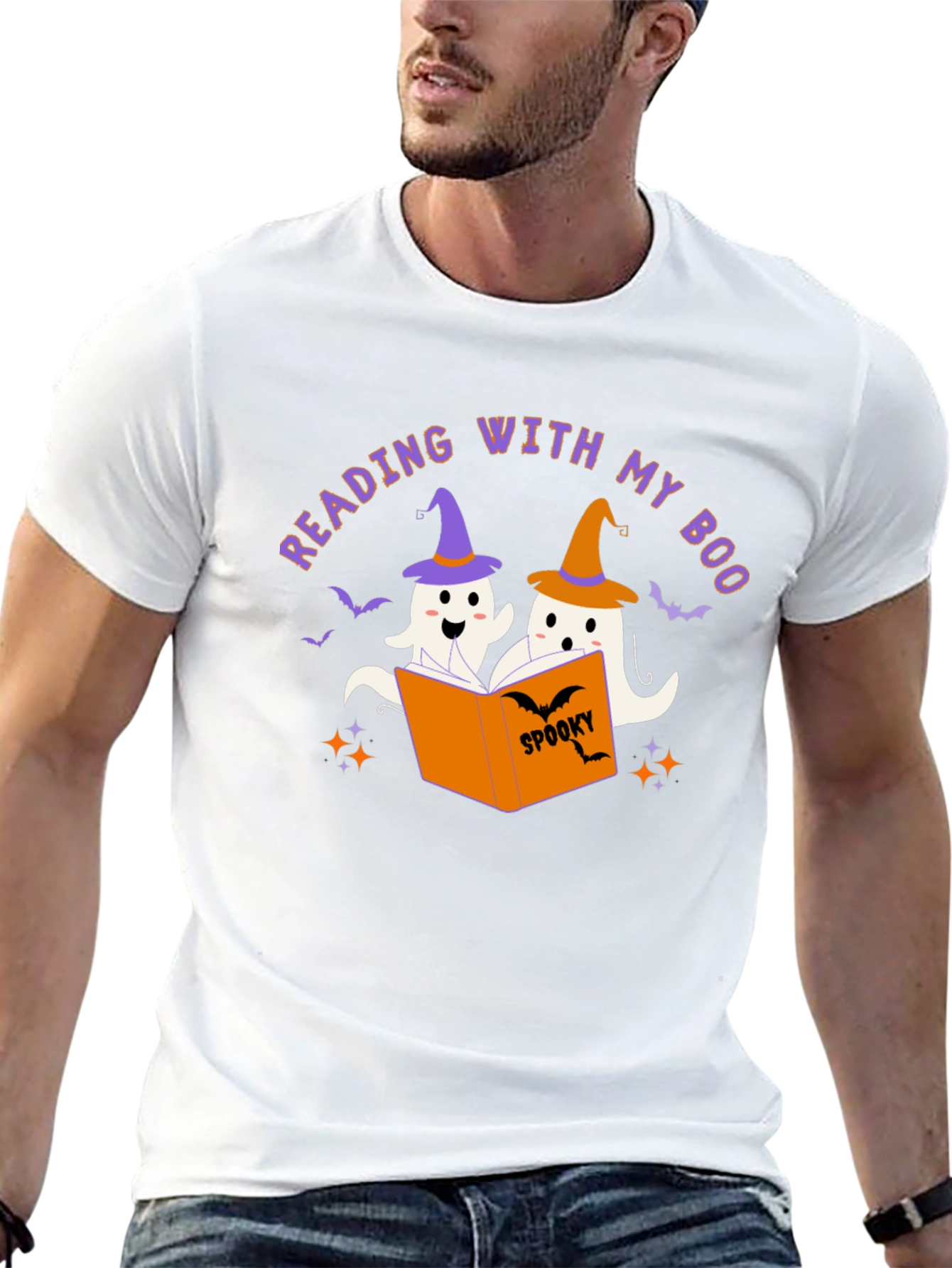 Reading With My Boo Halloween T-Shirt