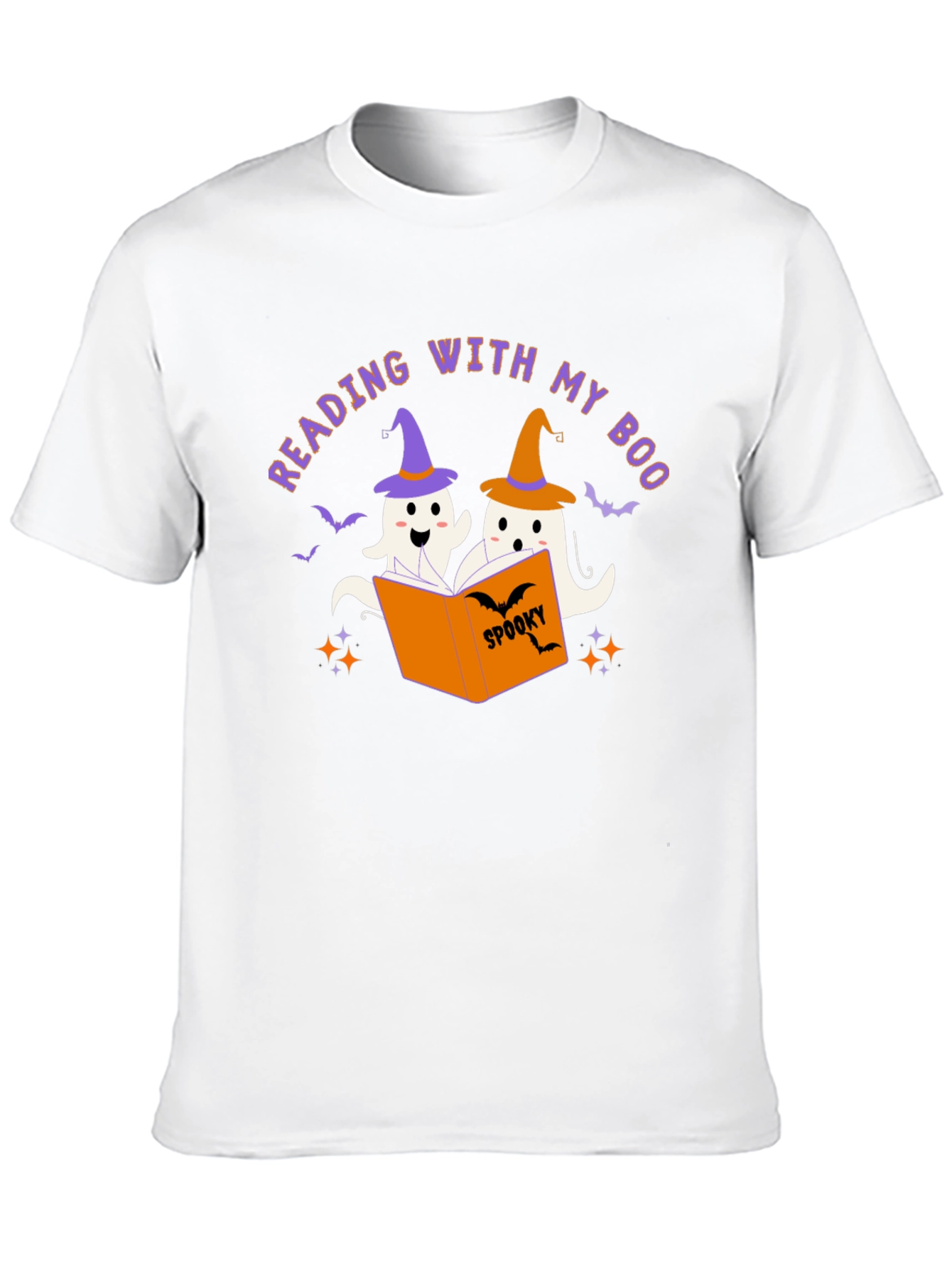 Reading With My Boo Halloween T-Shirt