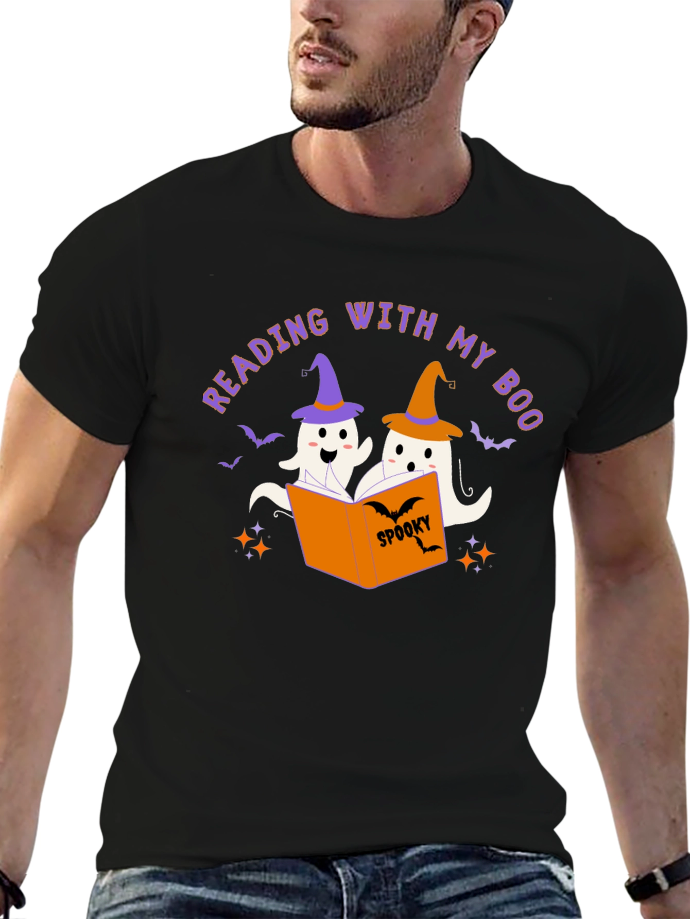 Reading With My Boo Halloween T-Shirt