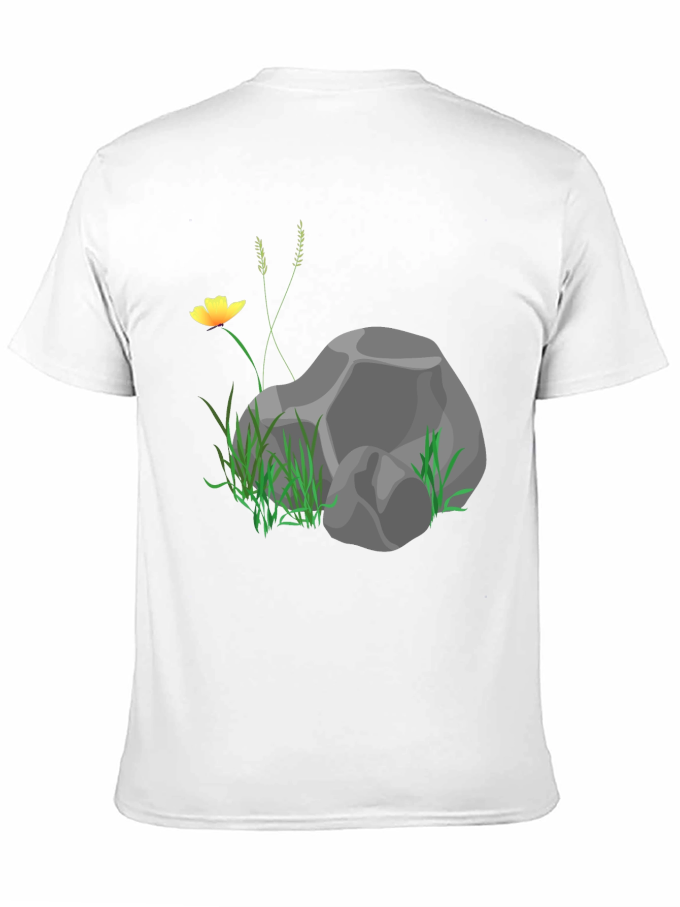 Nature Rock Graphic Black T-Shirt