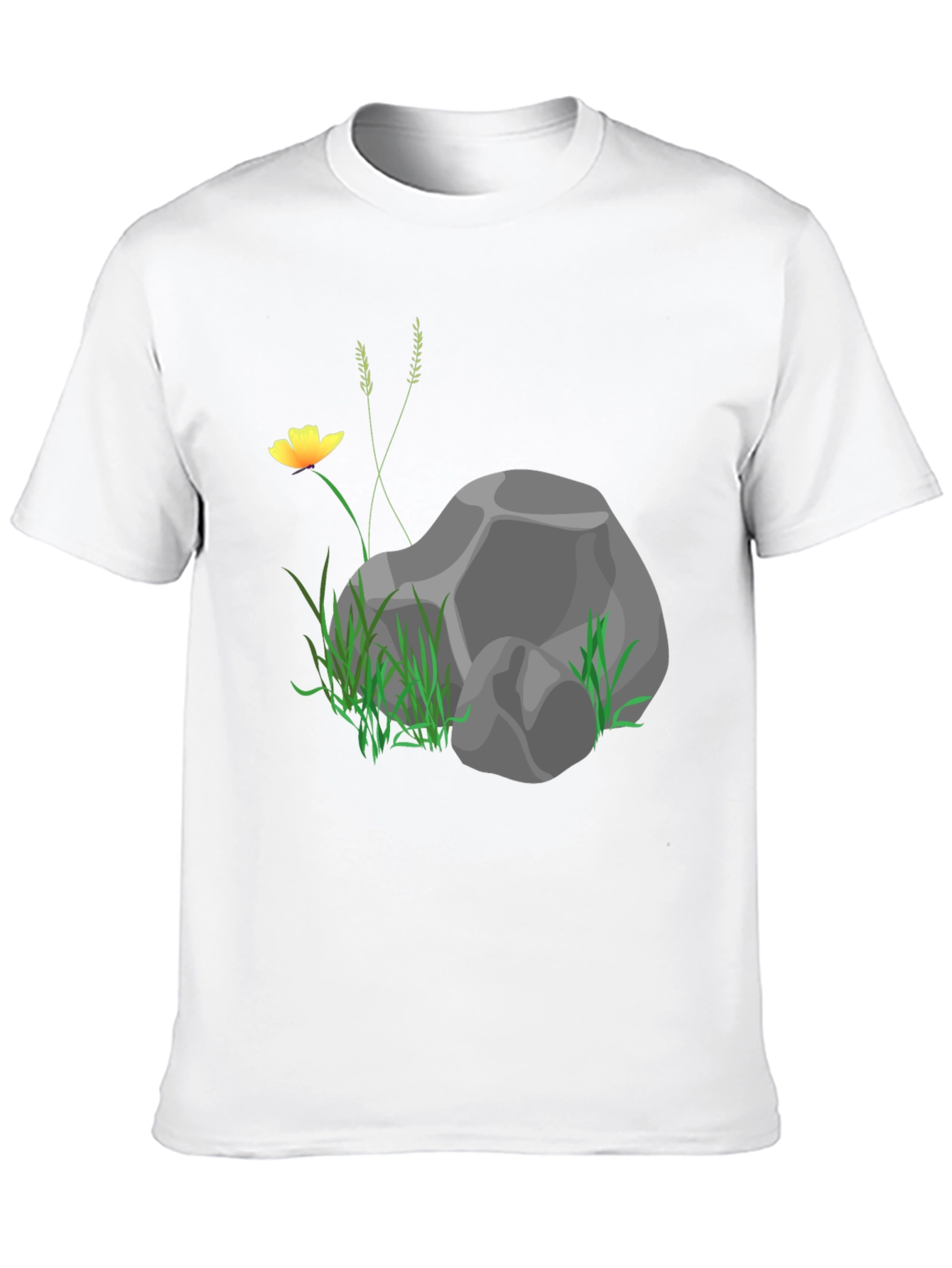 Nature Rock Graphic Black T-Shirt
