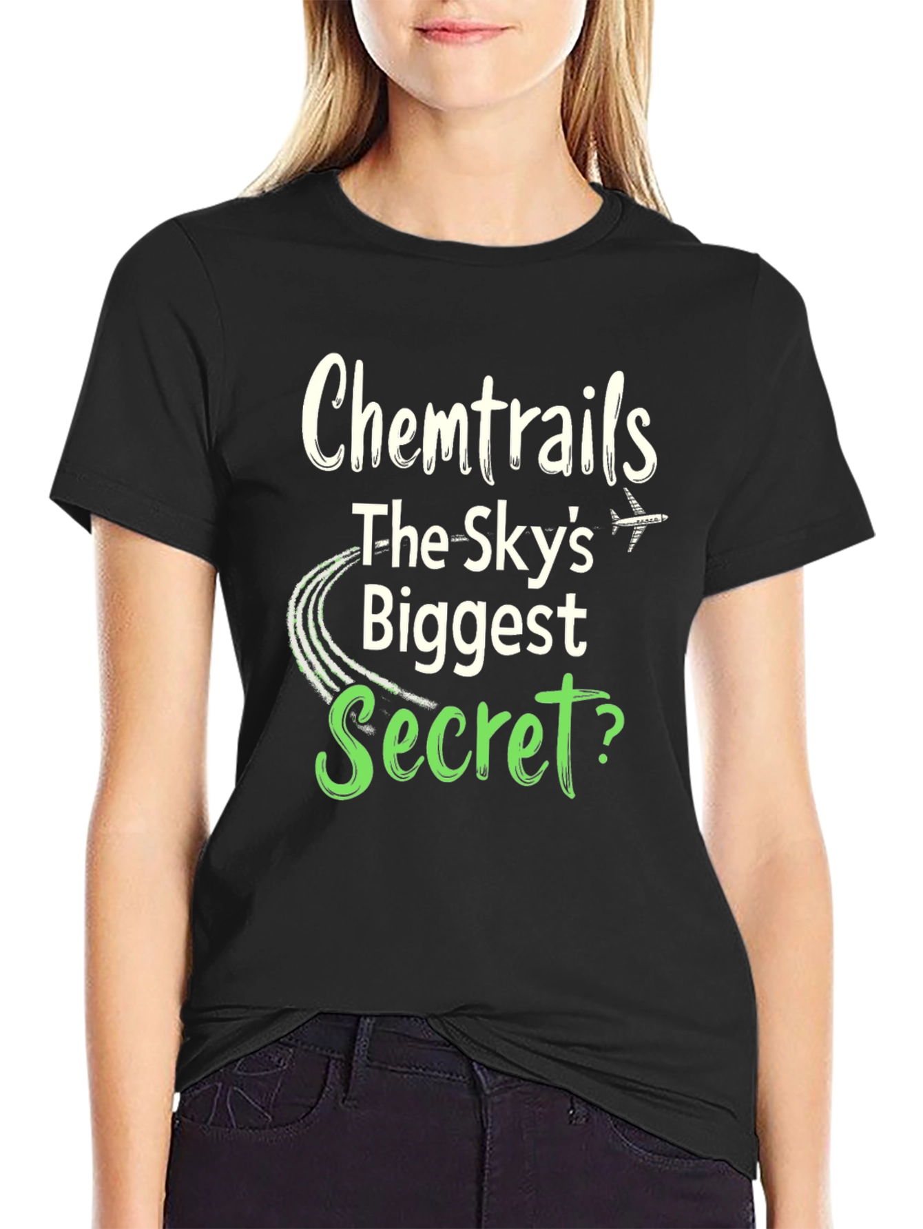 Chemtrails Conspiracy Theory Graphic T-Shirt