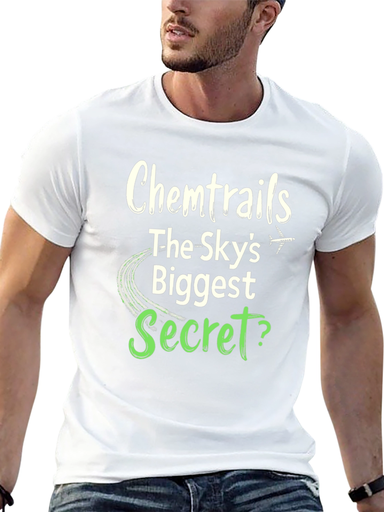 Chemtrails Conspiracy Theory Graphic T-Shirt