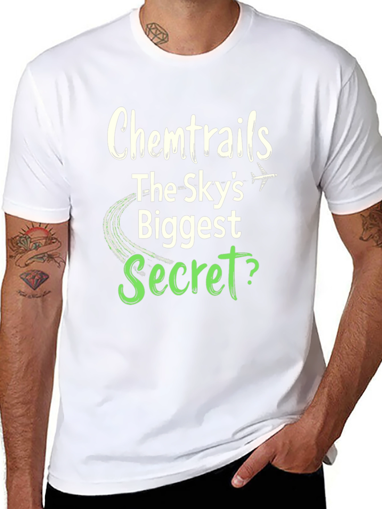 Chemtrails Conspiracy Theory Graphic T-Shirt