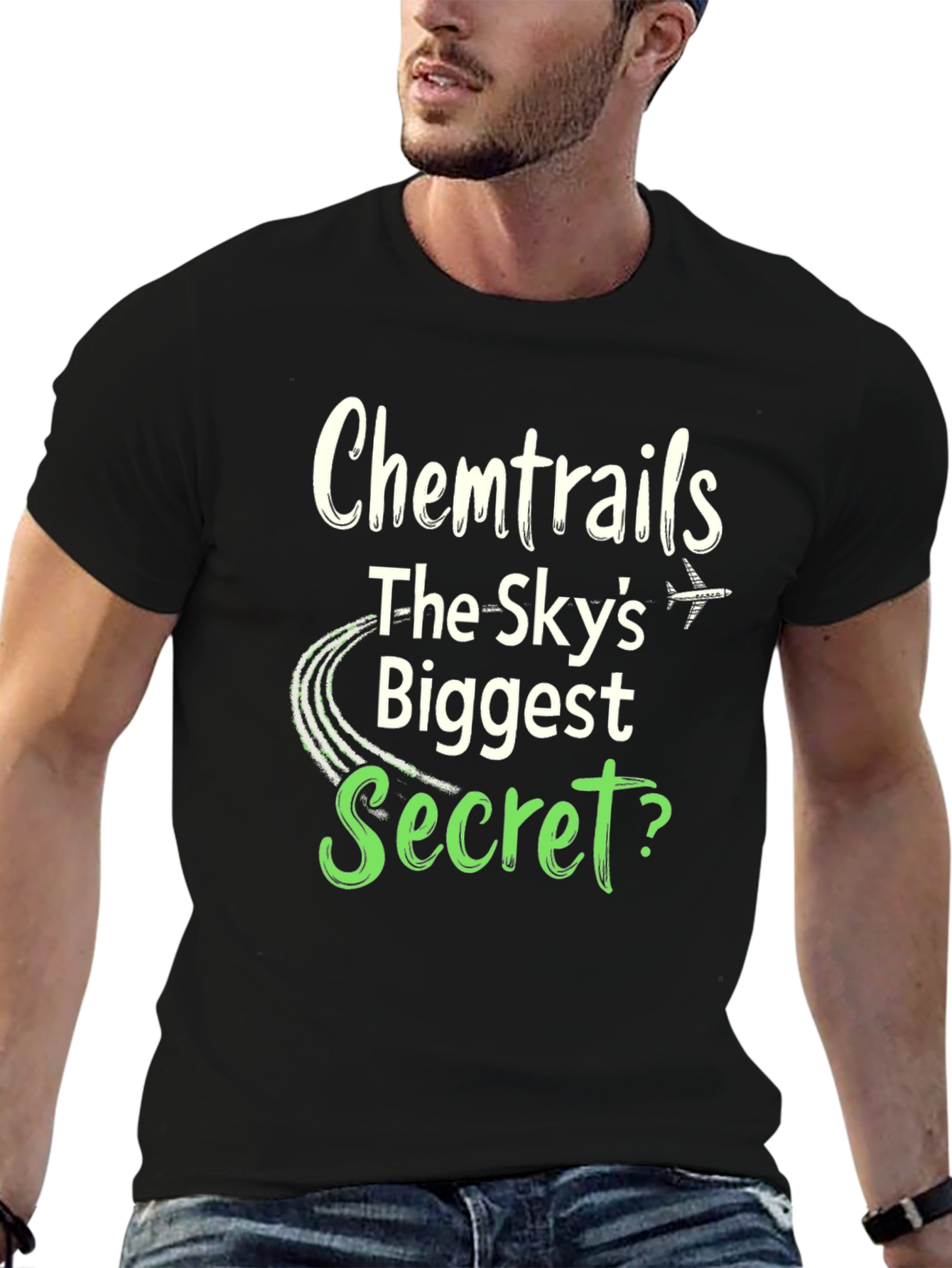 Chemtrails Conspiracy Theory Graphic T-Shirt