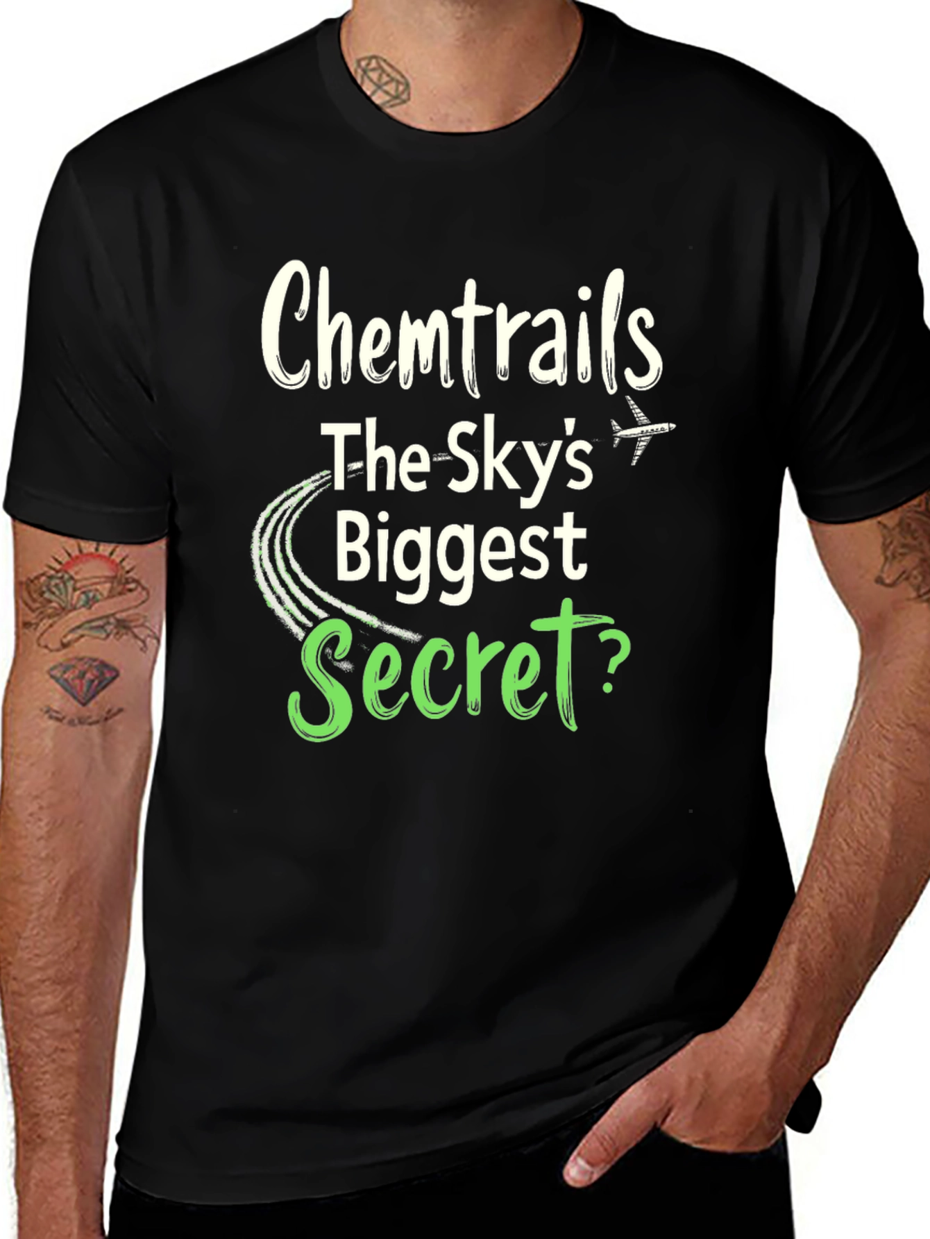 Chemtrails Conspiracy Theory Graphic T-Shirt
