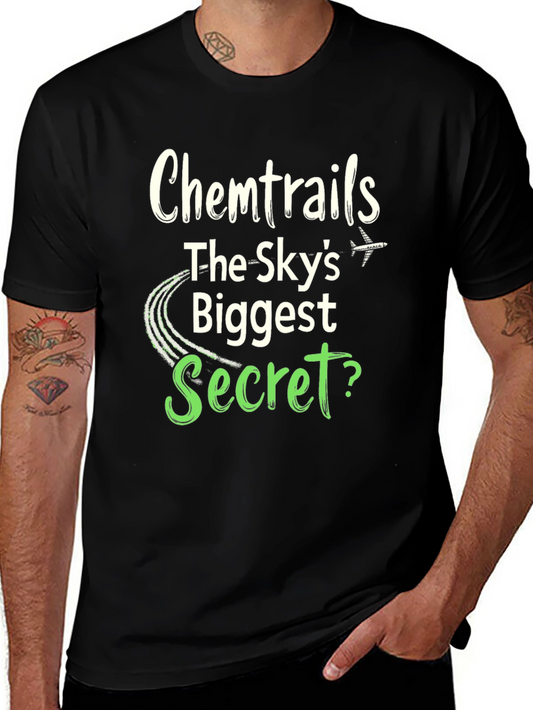 Chemtrails Conspiracy Theory Graphic T-Shirt