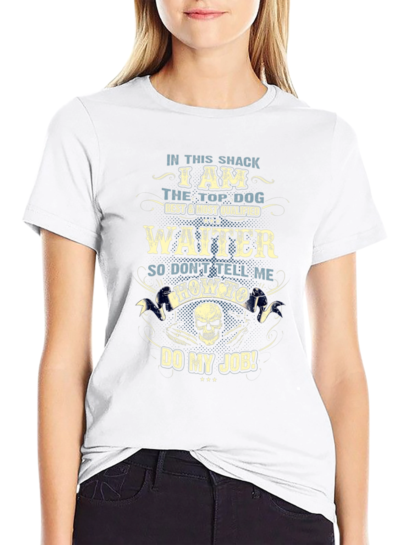 Waiter Top Dog Graphic T-Shirt