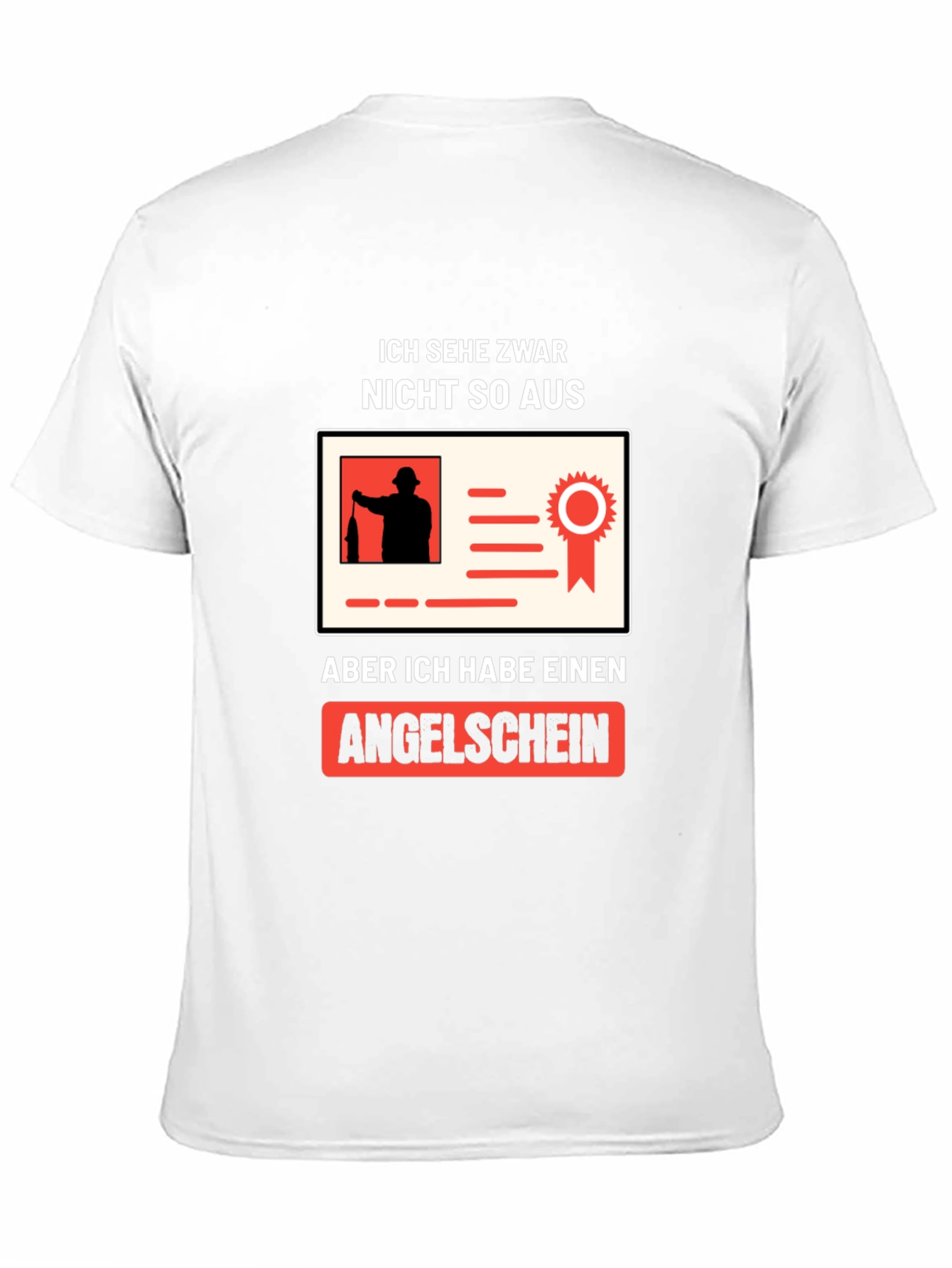 Funny Angler Fishing License T-Shirt