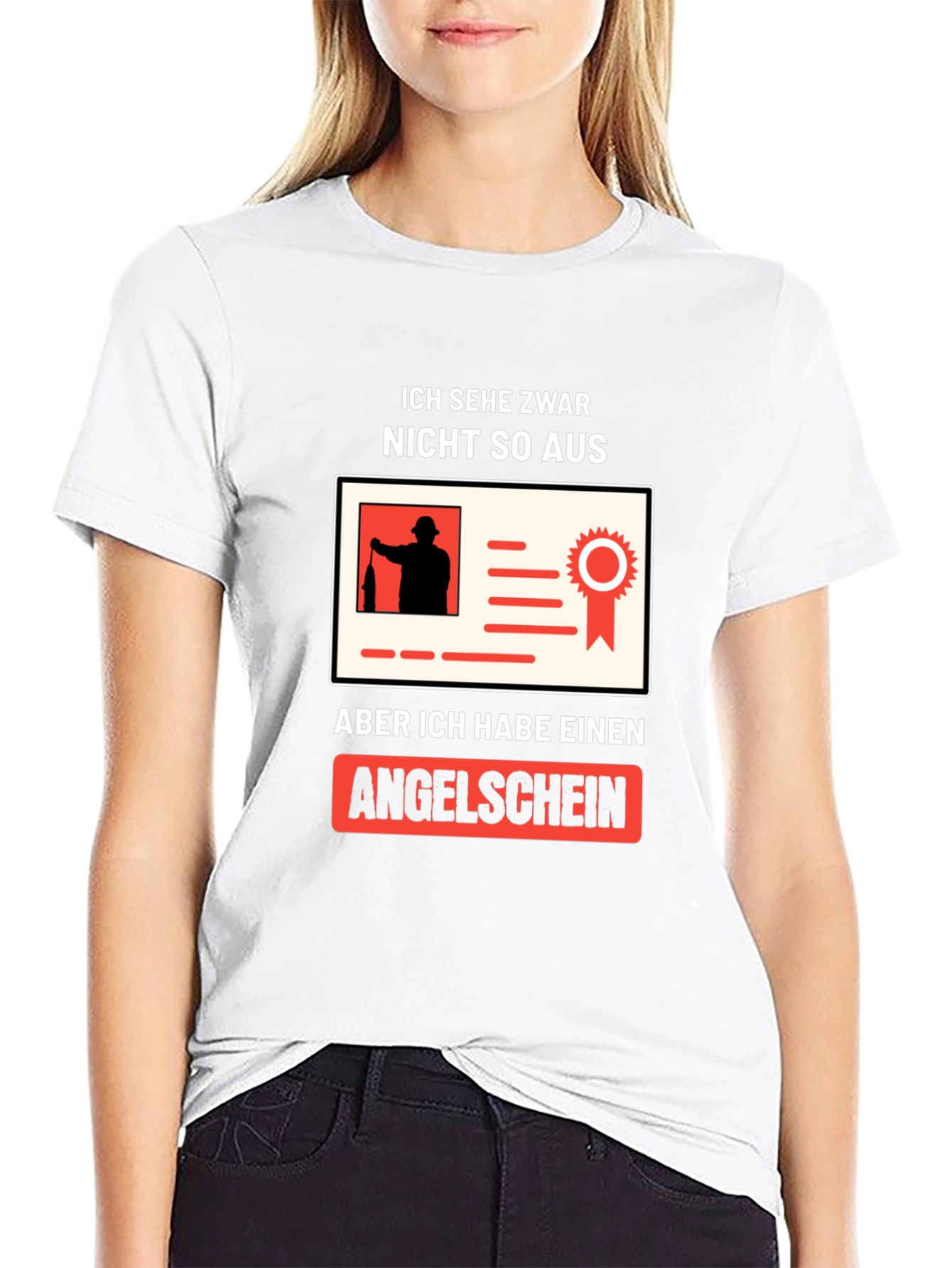 Funny Angler Fishing License T-Shirt
