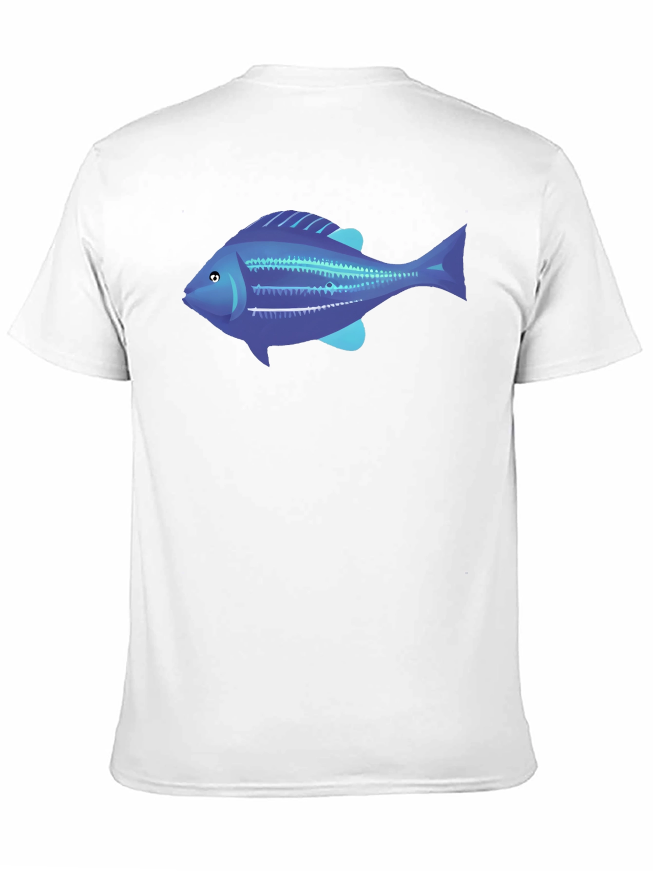 Blue Fish Graphic Tee - Mens Black T-Shirt