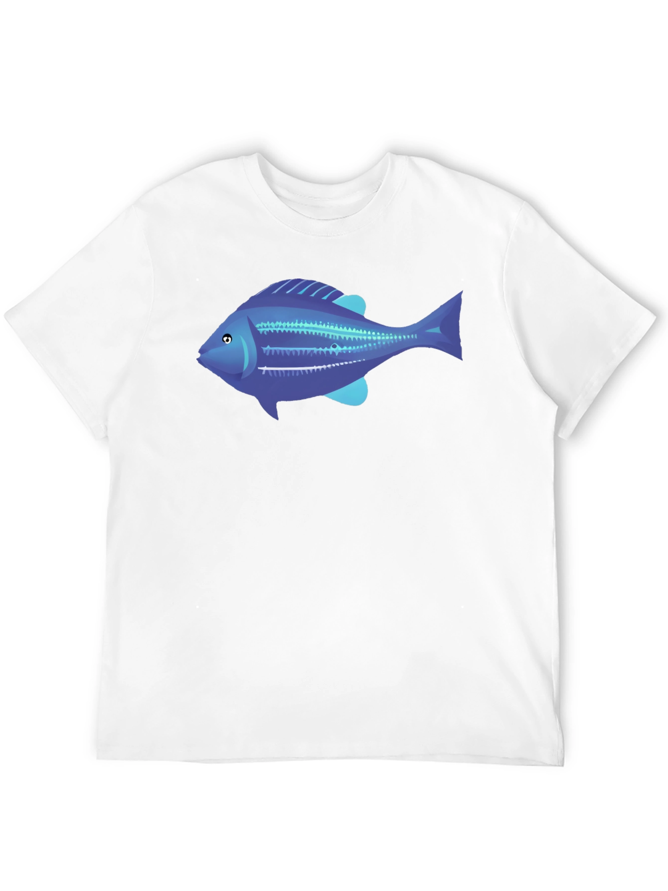 Blue Fish Graphic Tee - Mens Black T-Shirt