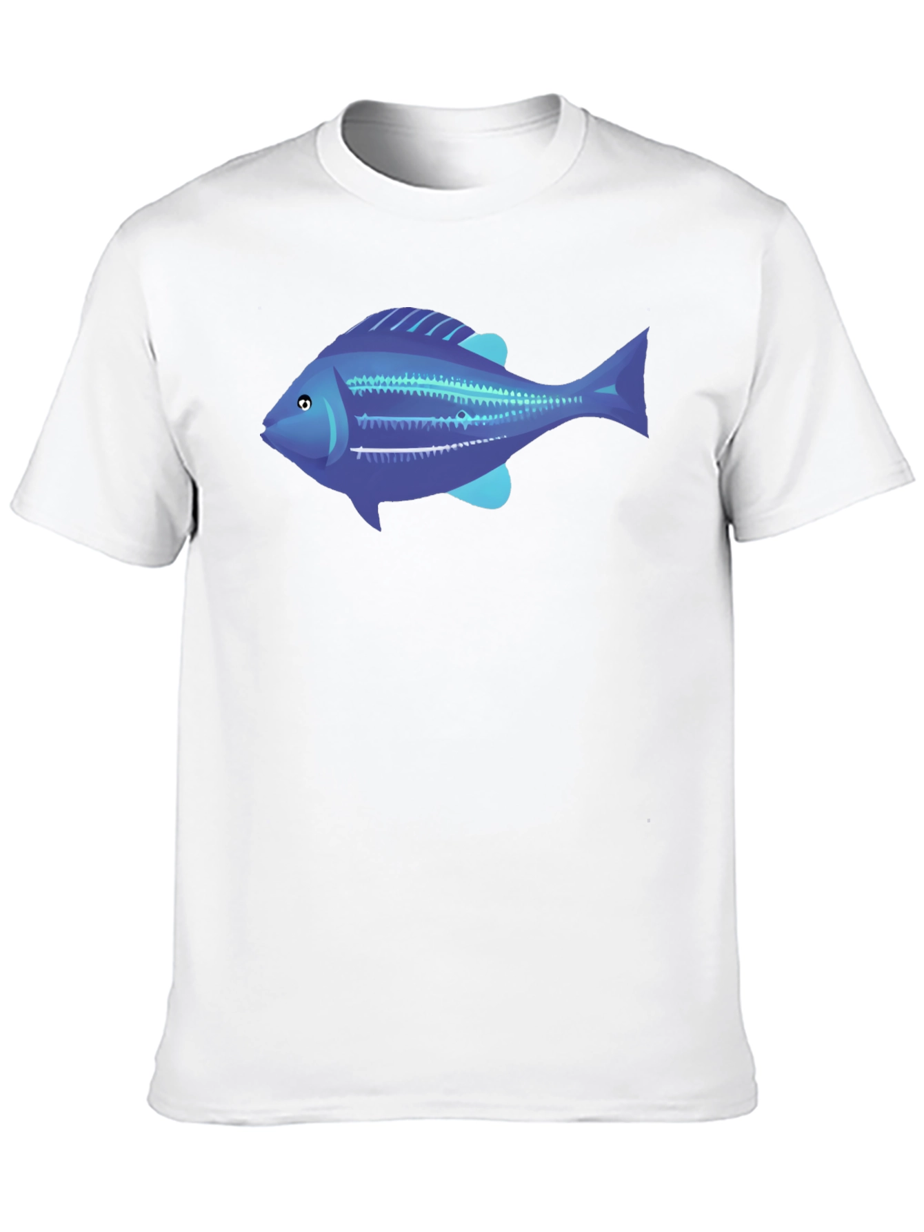 Blue Fish Graphic Tee - Mens Black T-Shirt