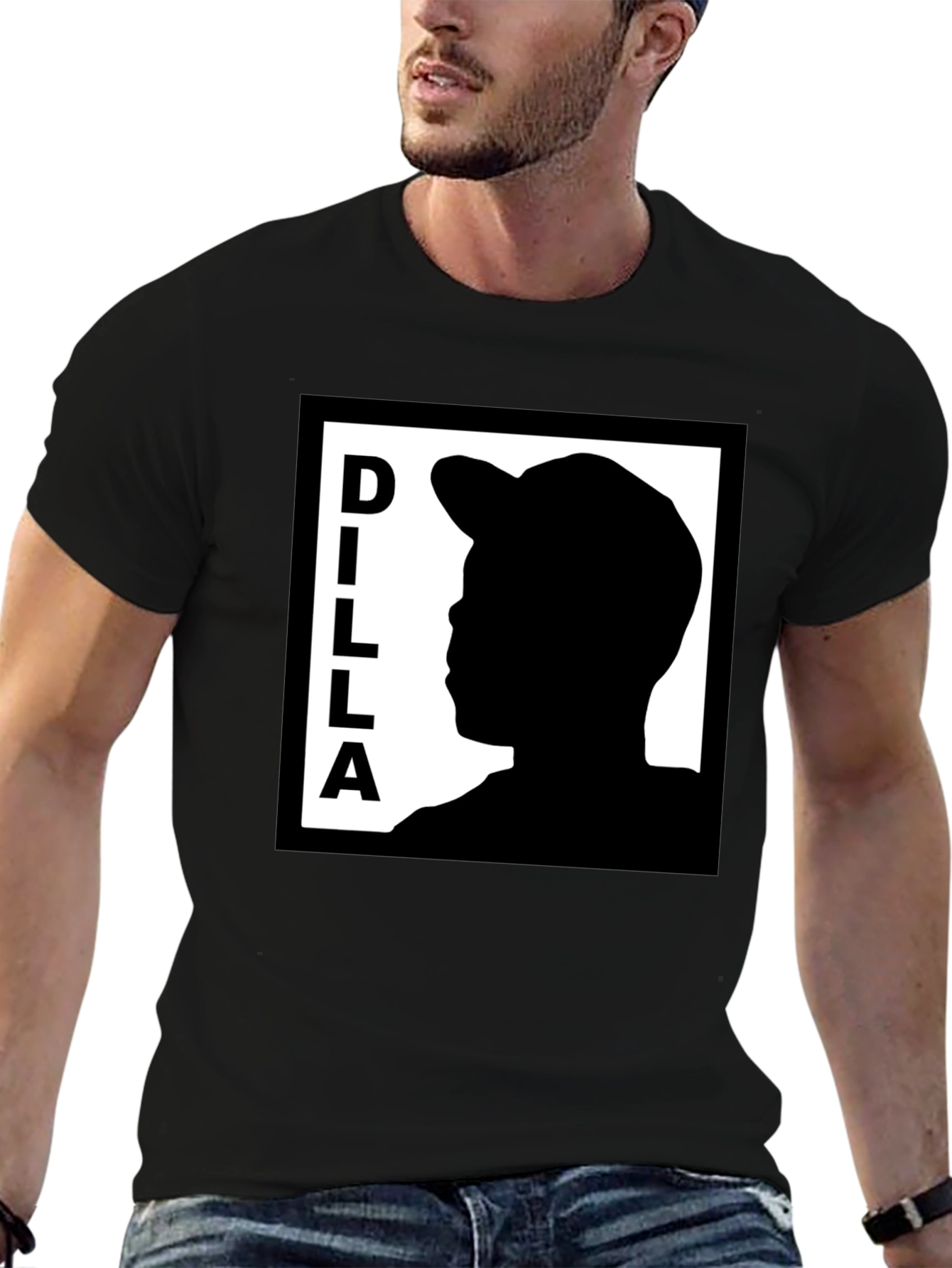 Dilla Silhouette Graphic T-Shirt - Black