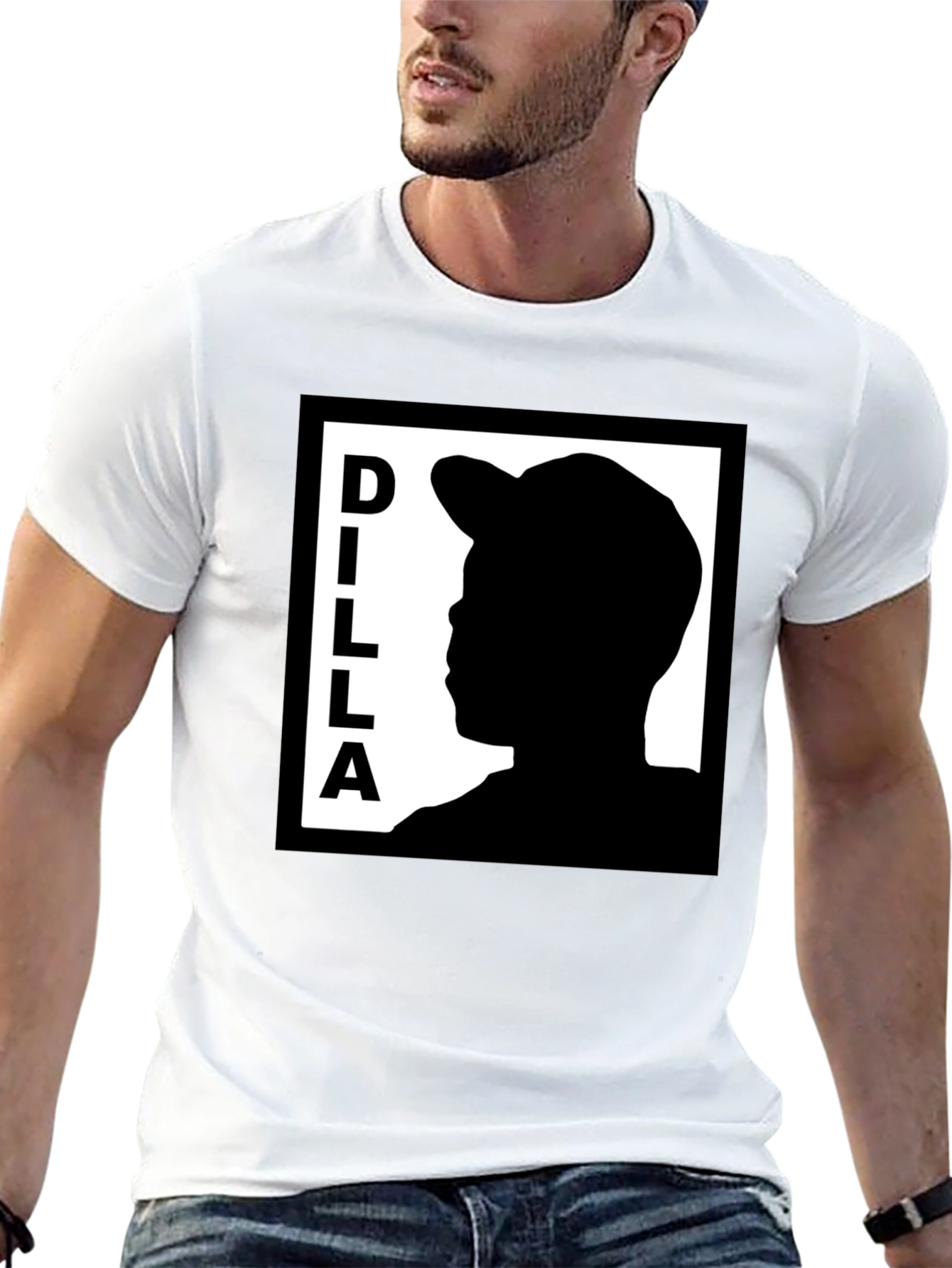 Dilla Silhouette Graphic T-Shirt - Black