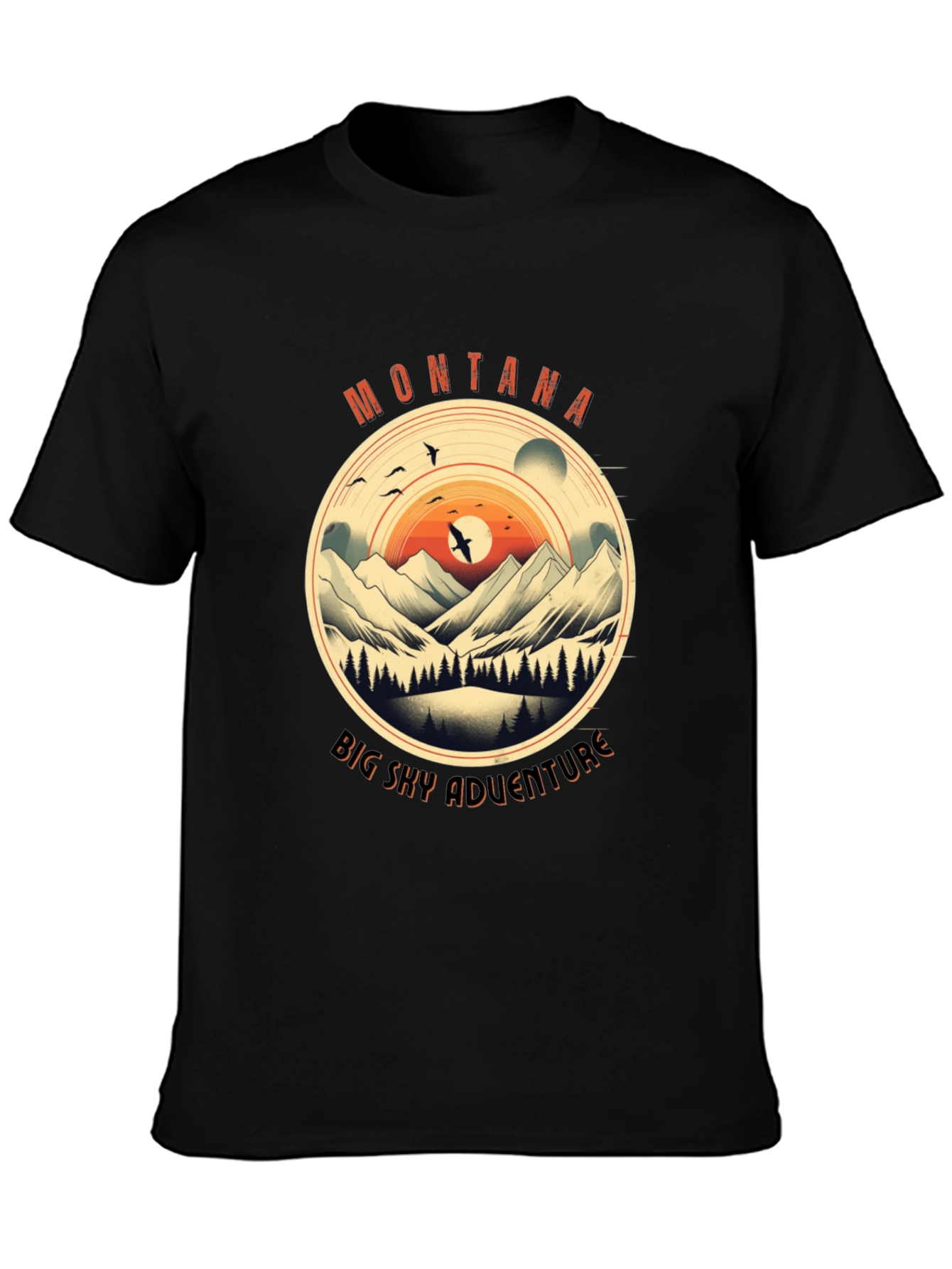 Montana Big Sky Adventure Graphic Tee