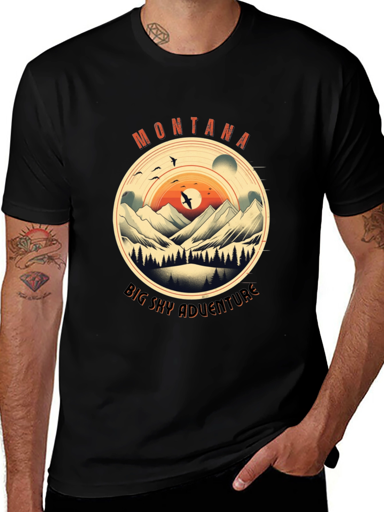 Montana Big Sky Adventure Graphic Tee