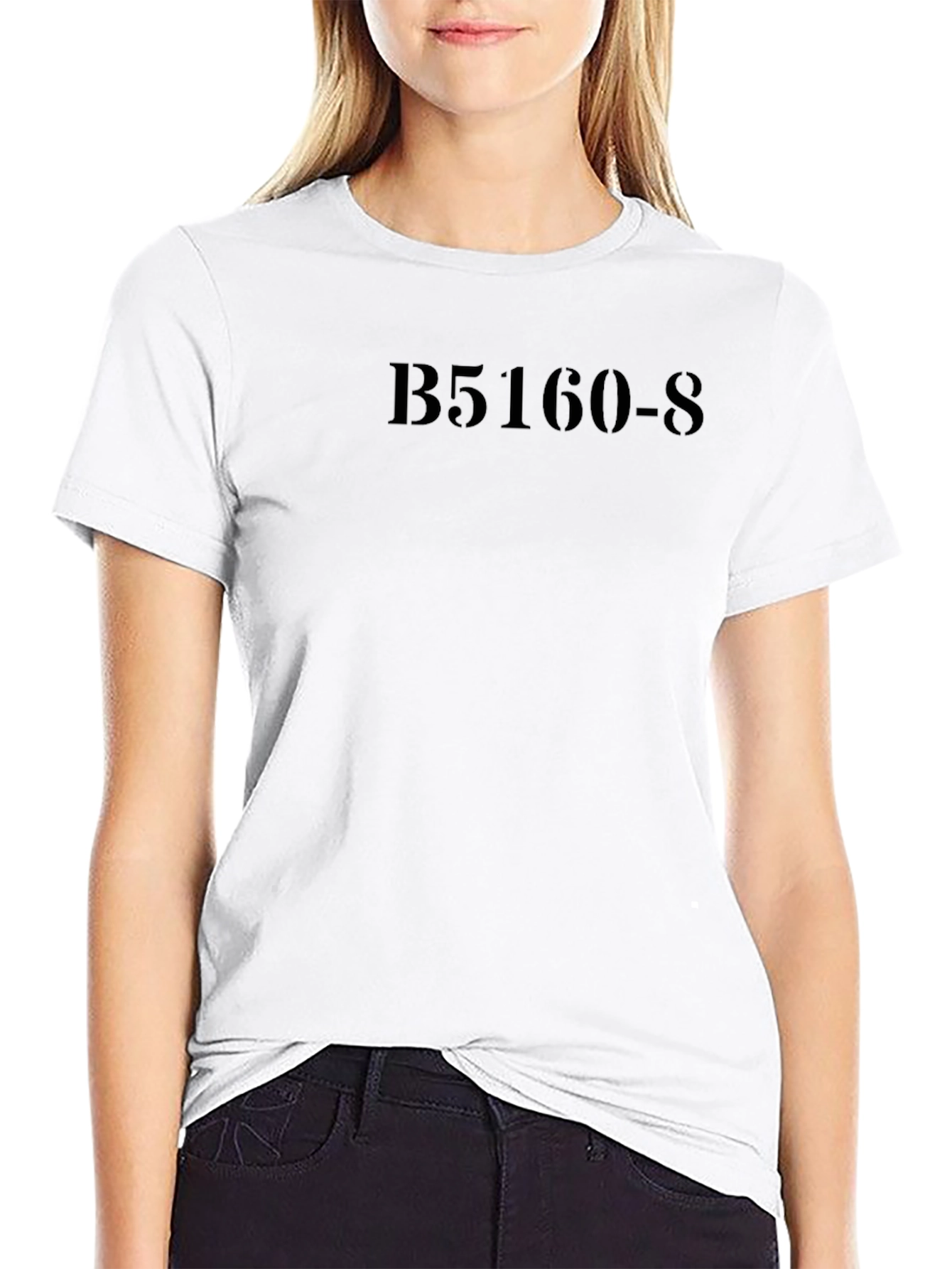 B5160-S Black Casual T-Shirt