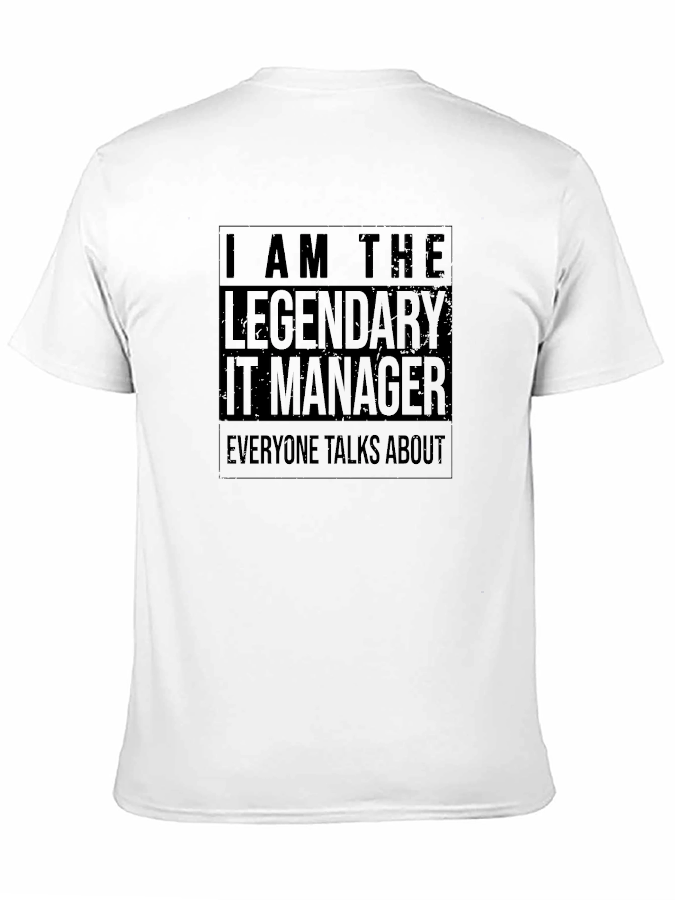Legendary IT Manager Black Graphic T-Shirt
