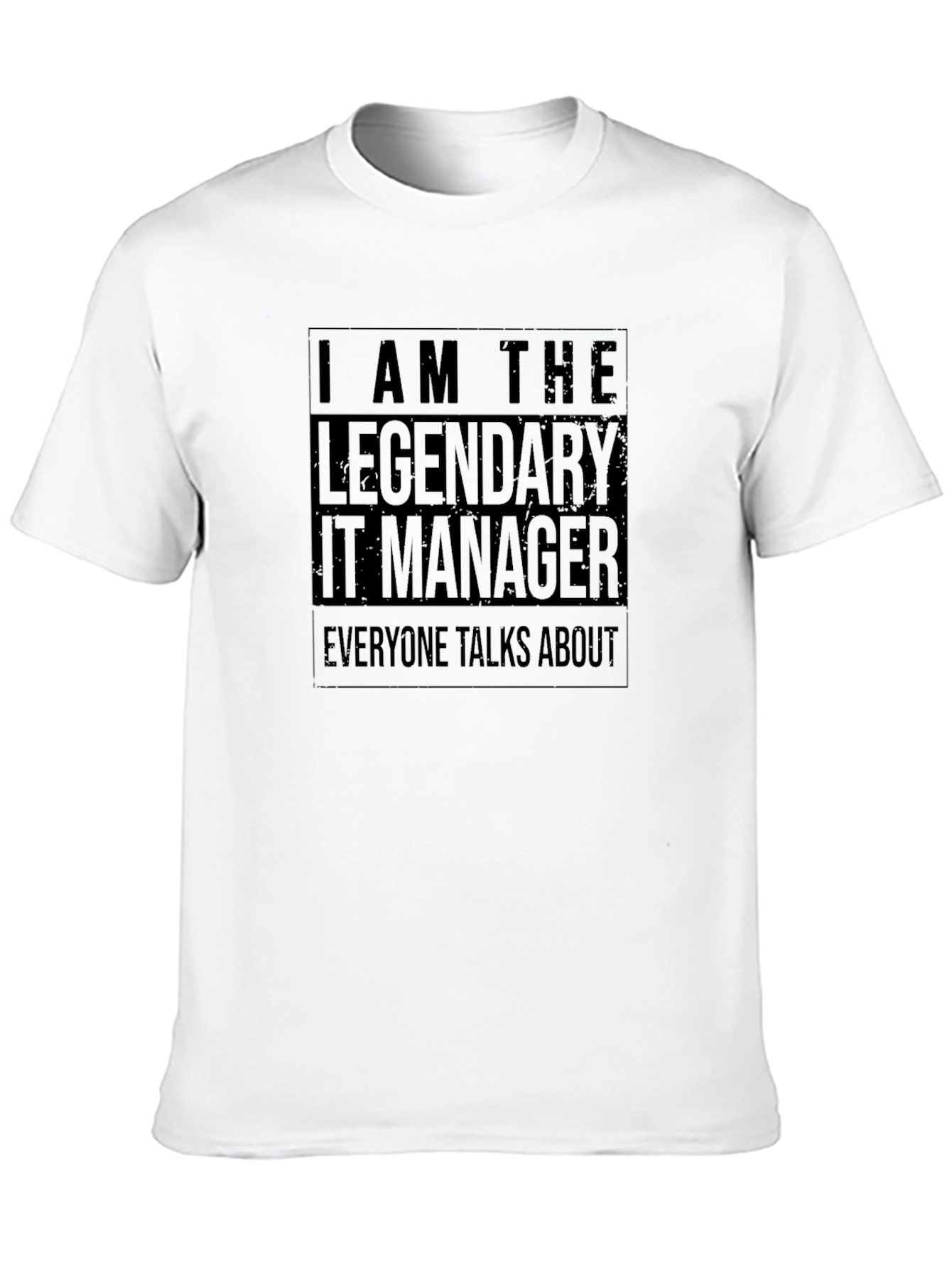 Legendary IT Manager Black Graphic T-Shirt