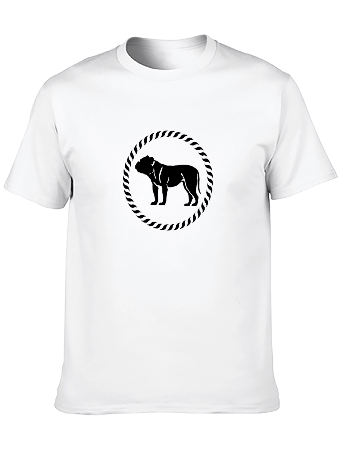 Black Bulldog Silhouette T-Shirt