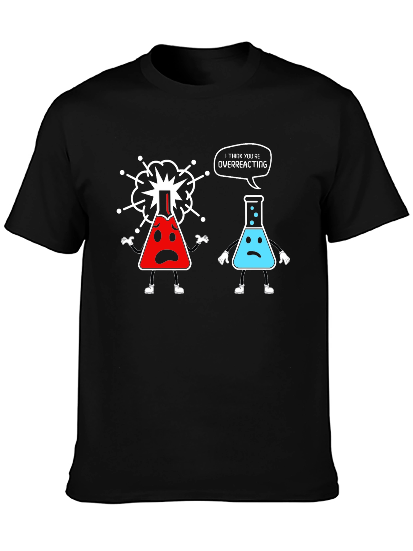 Funny Chemistry T-Shirt - Overreacting Science Tee