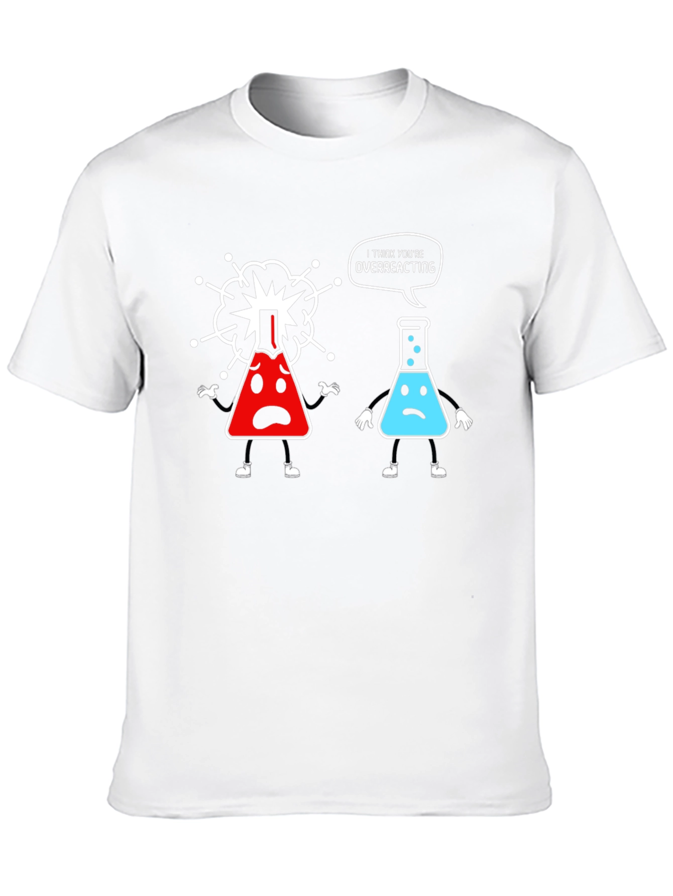 Funny Chemistry T-Shirt - Overreacting Science Tee