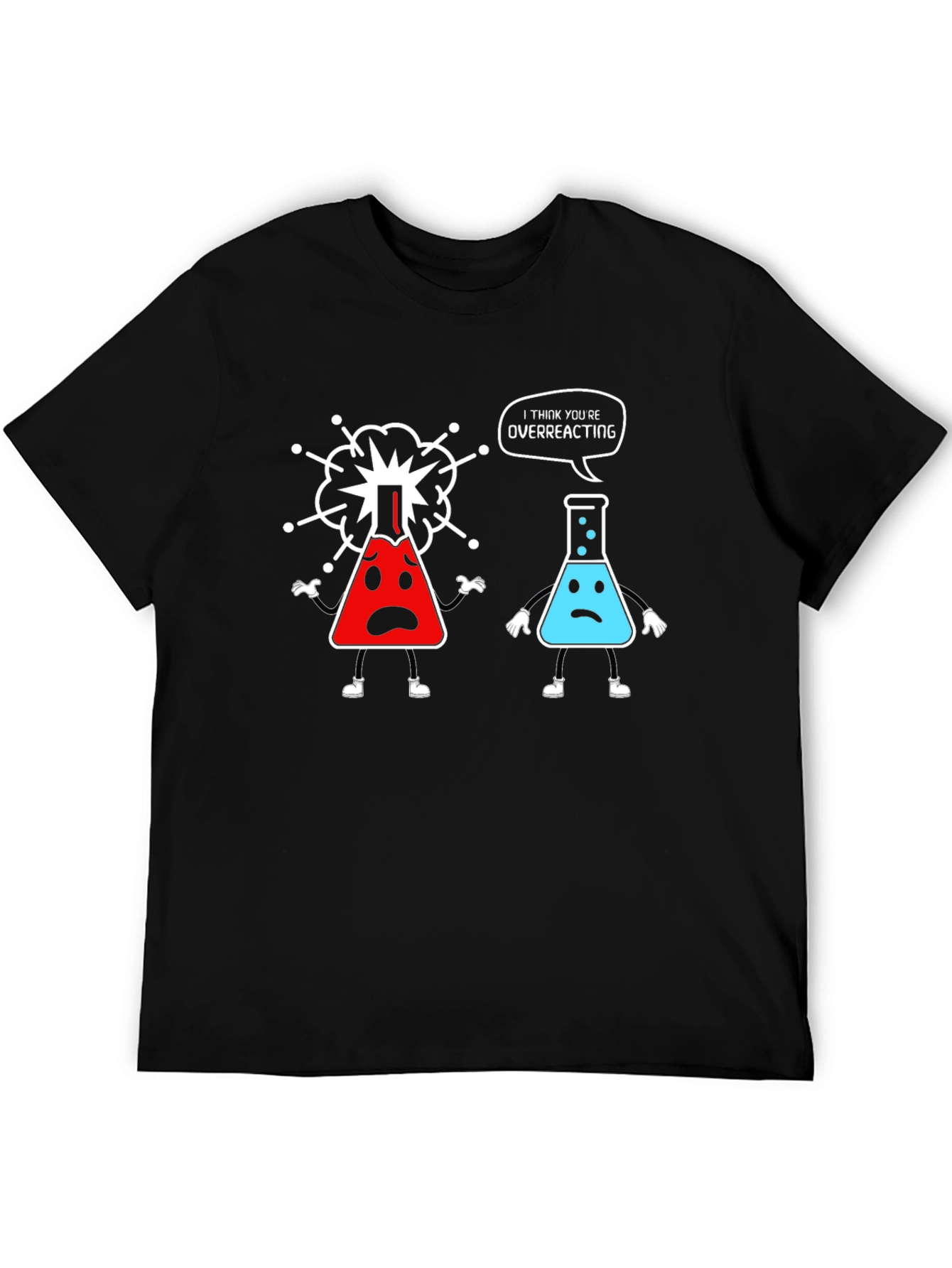 Funny Chemistry T-Shirt - Overreacting Science Tee
