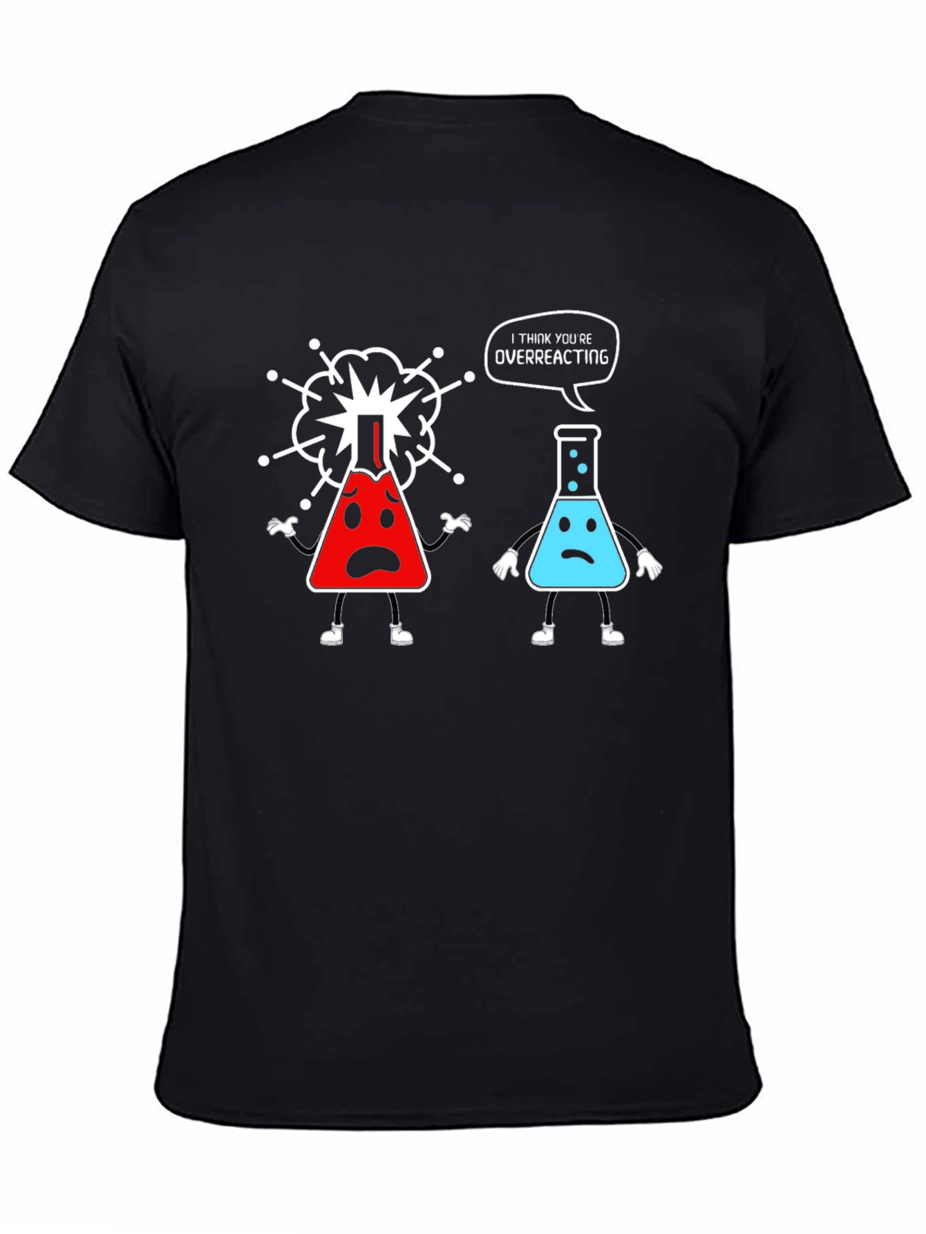 Funny Chemistry T-Shirt - Overreacting Science Tee
