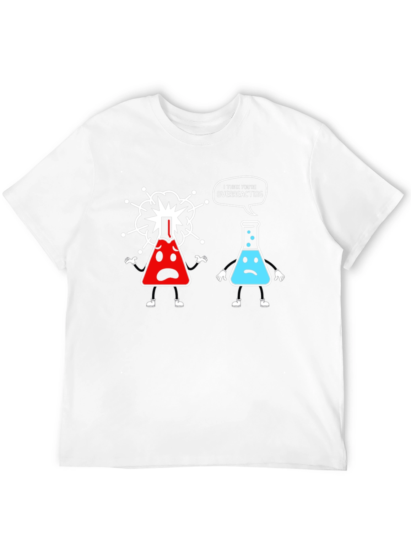 Funny Chemistry T-Shirt - Overreacting Science Tee