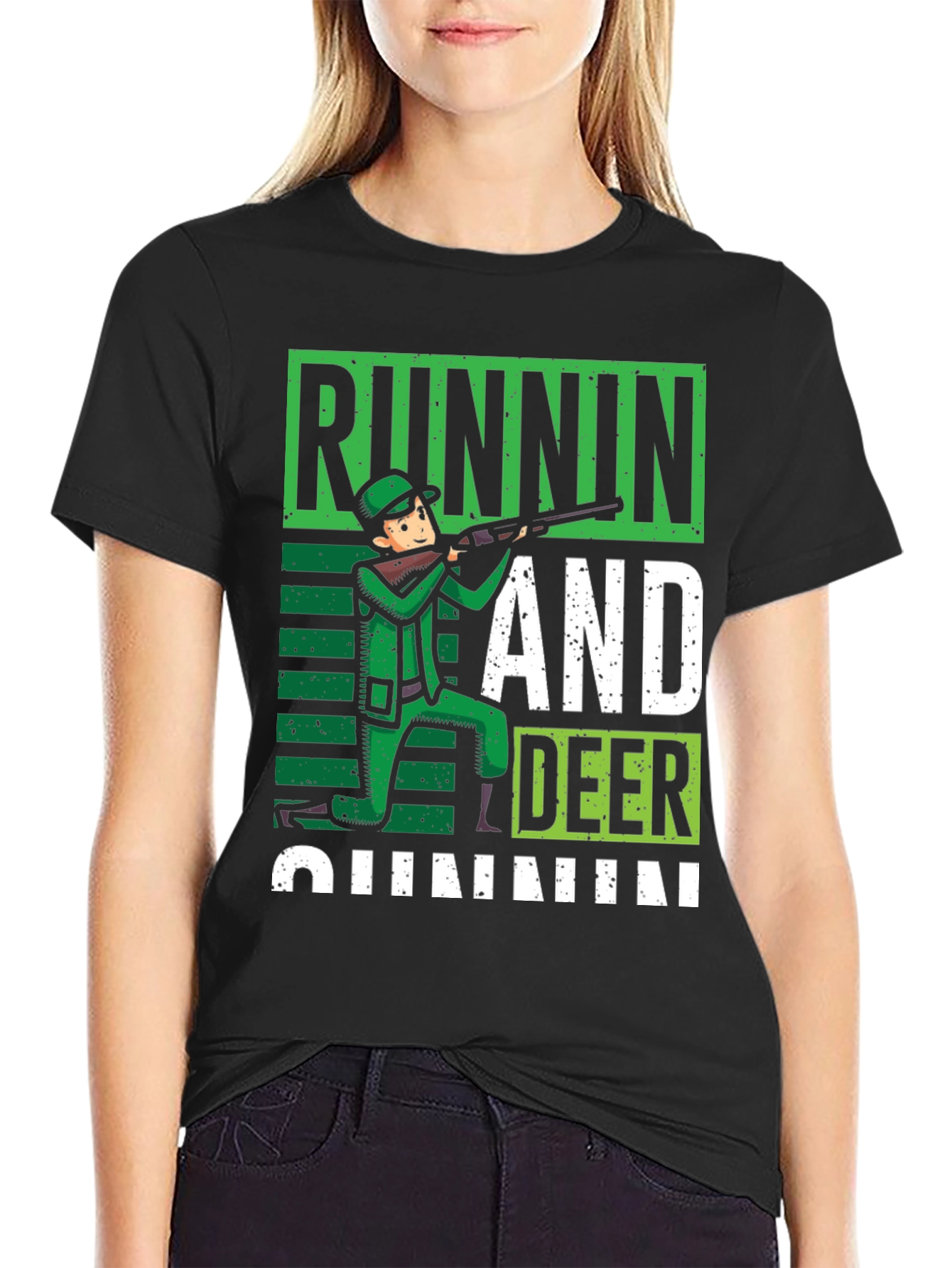 Runnin and Deer Huntin Graphic Tee