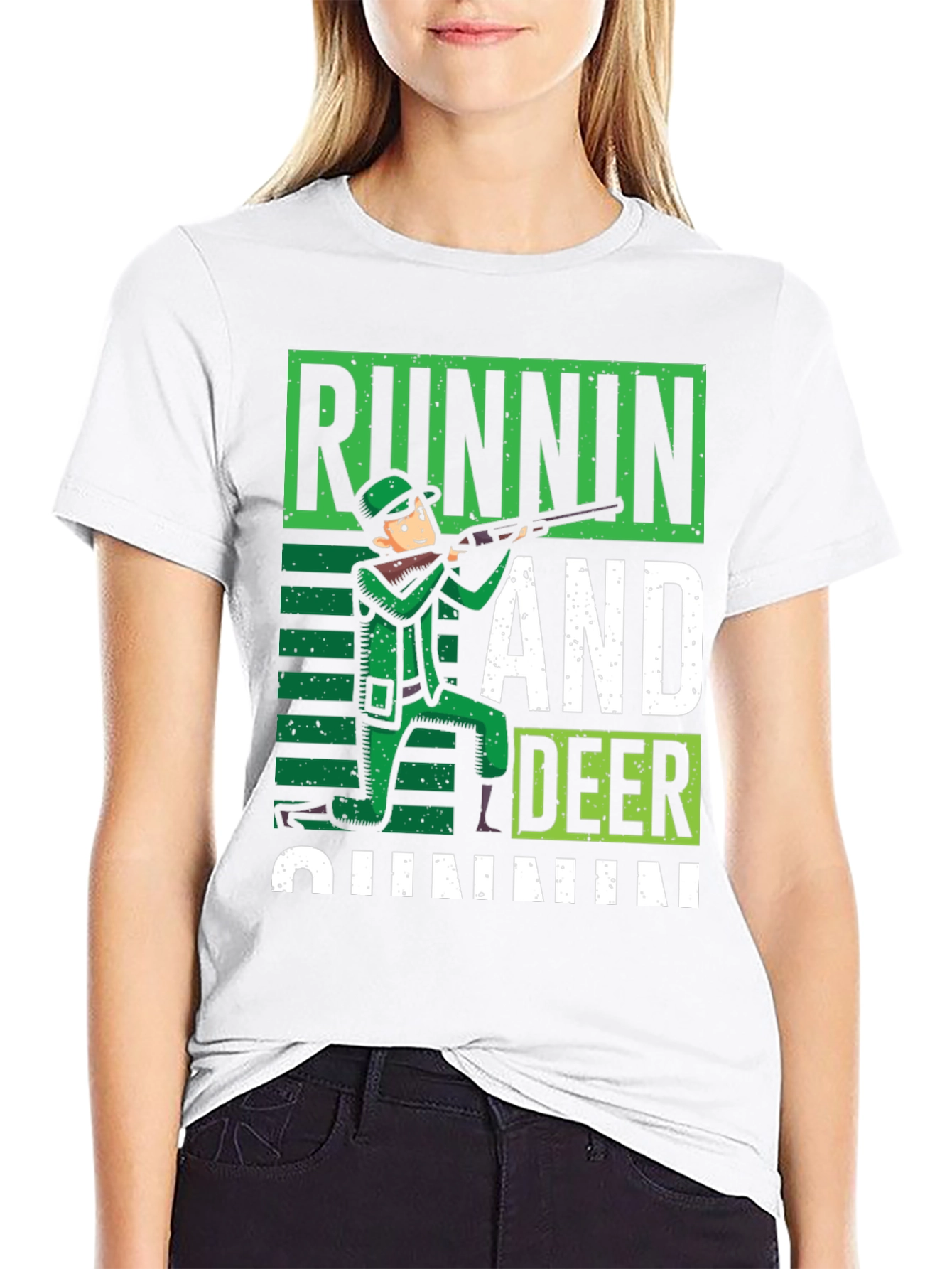 Runnin and Deer Huntin Graphic Tee