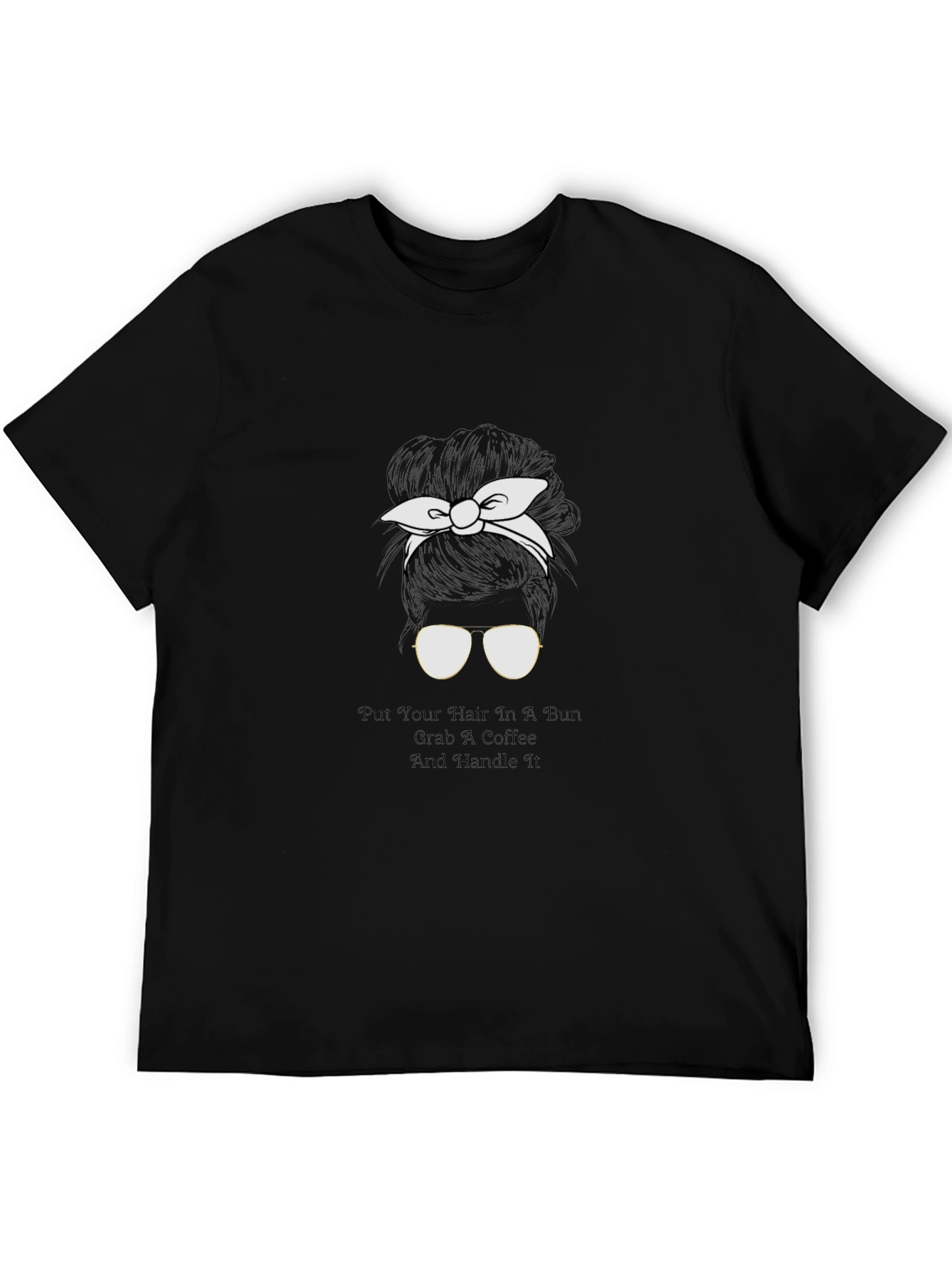 Messy Bun Coffee Tee - Mom Life Shirt