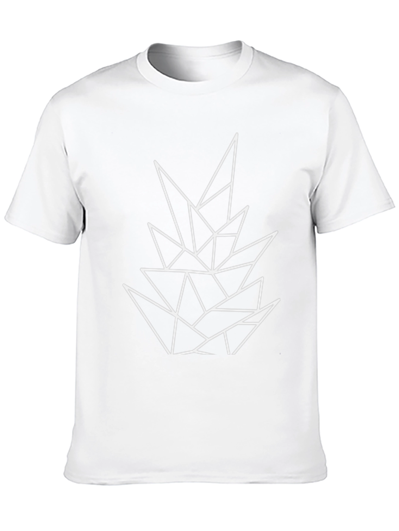 Geometric Design Black Tee