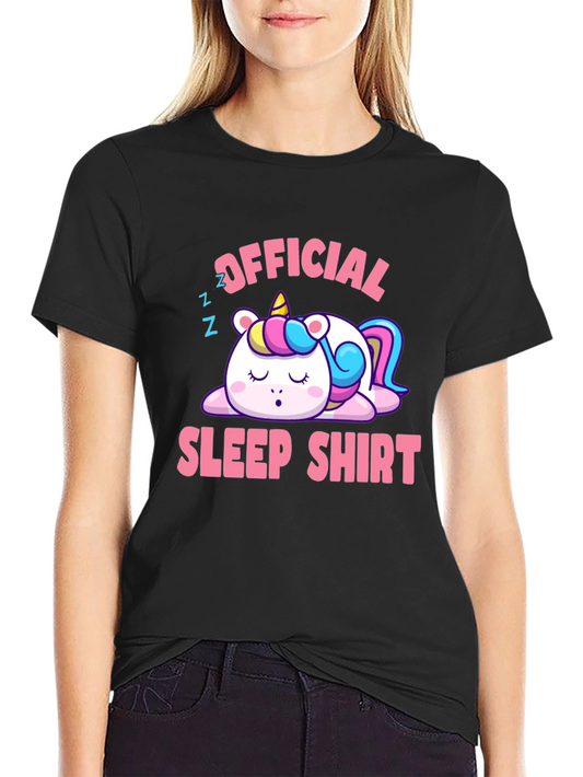 Official Sleep Shirt: Cute Unicorn Tee for Ultimate Comfort