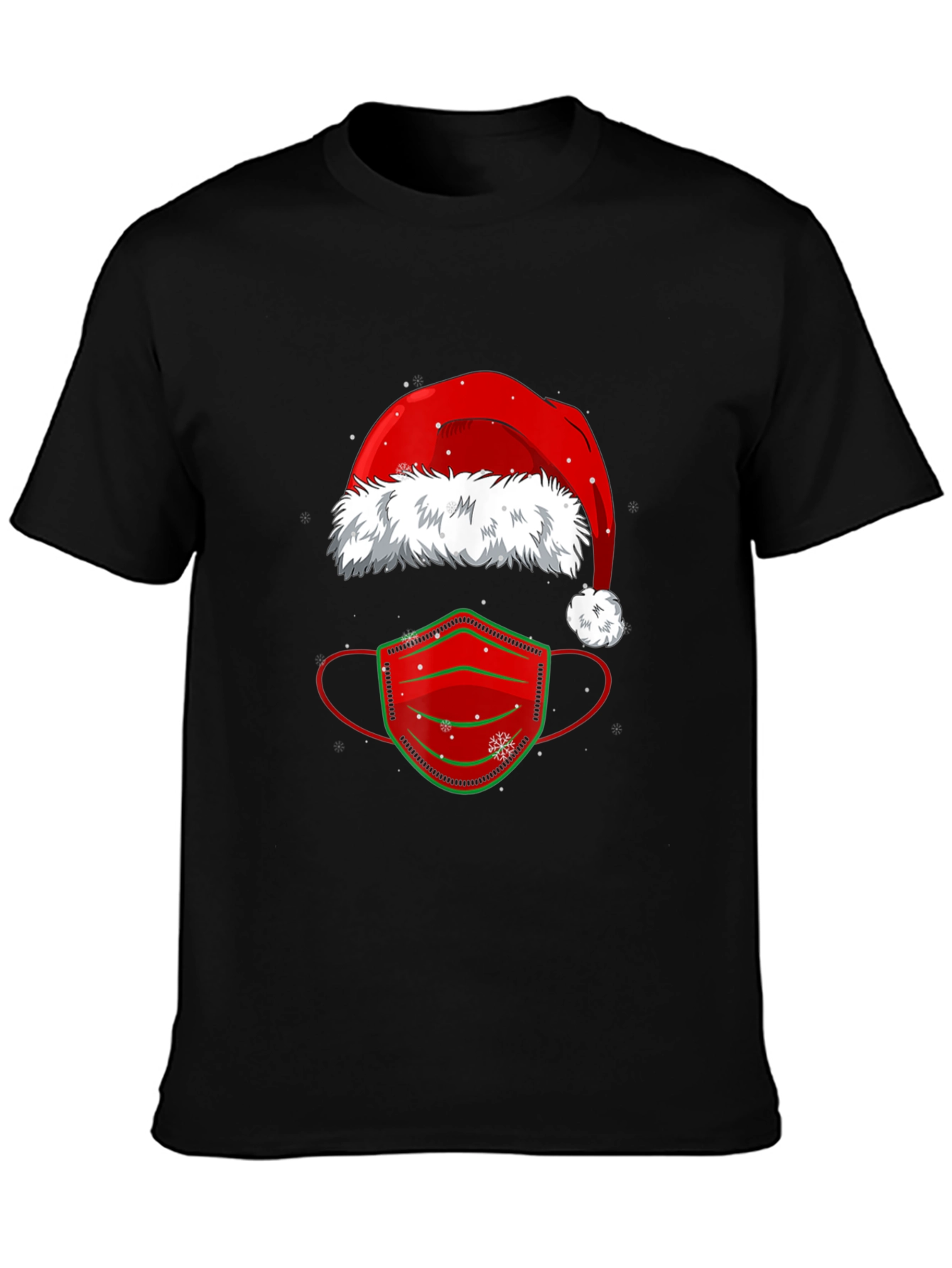 Festive Holiday Face Mask T-Shirt