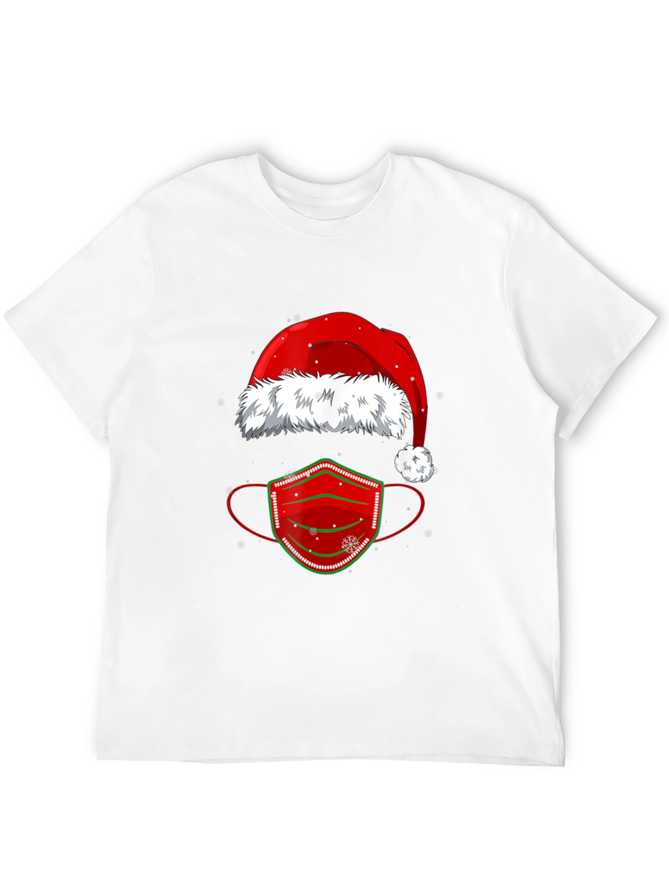 Festive Holiday Face Mask T-Shirt