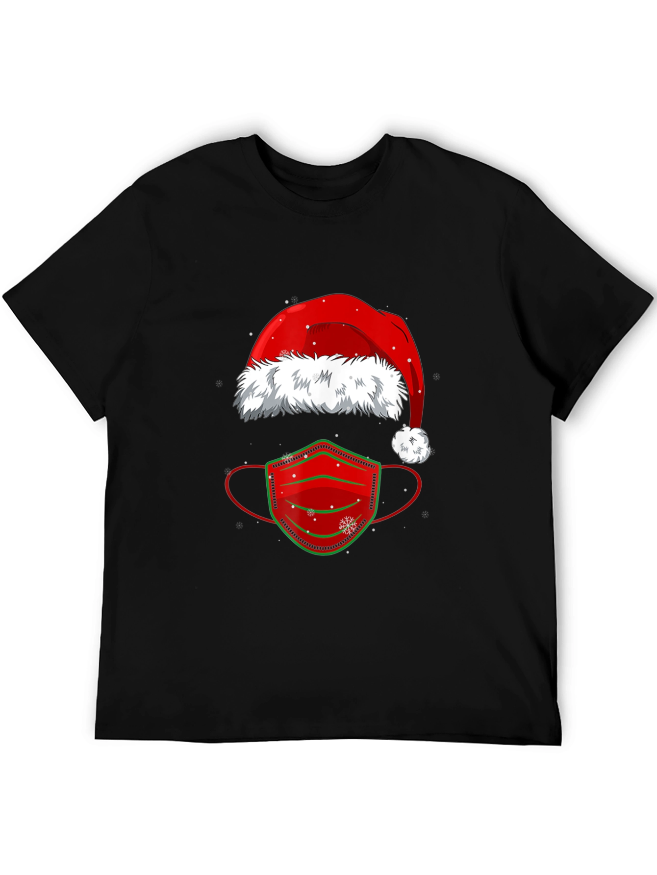 Festive Holiday Face Mask T-Shirt