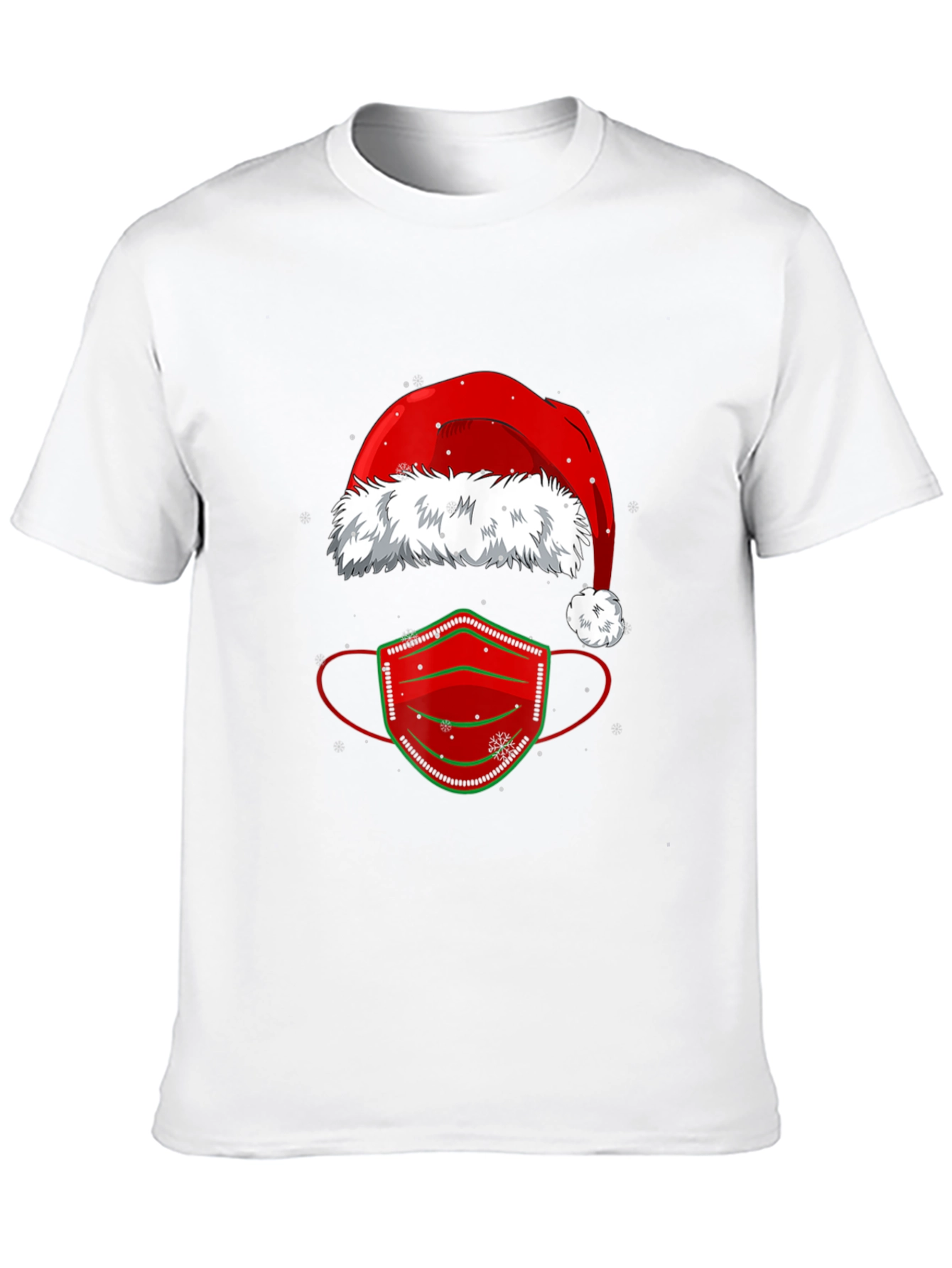 Festive Holiday Face Mask T-Shirt