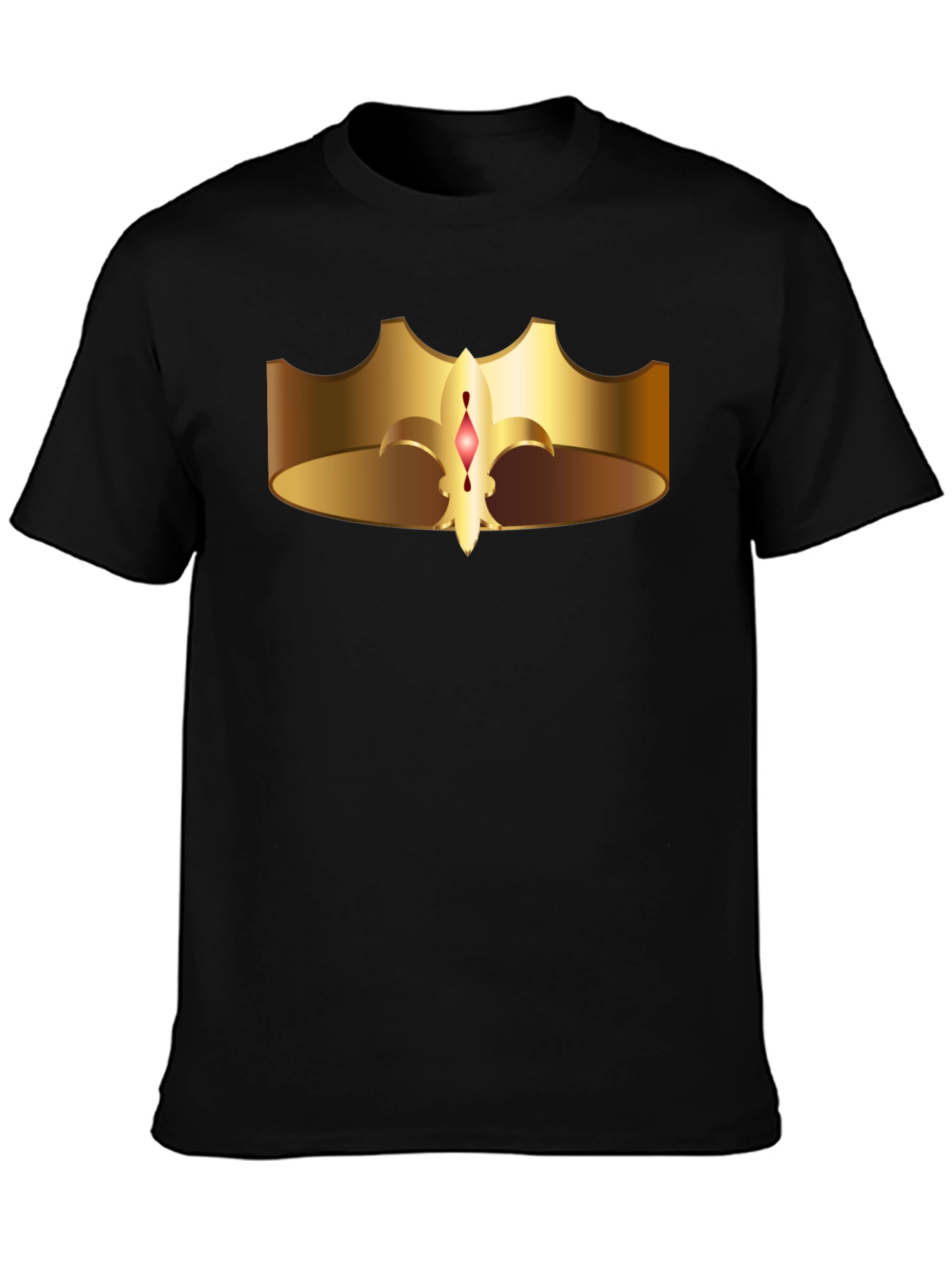 Golden Crown Graphic T-Shirt - Royal Style