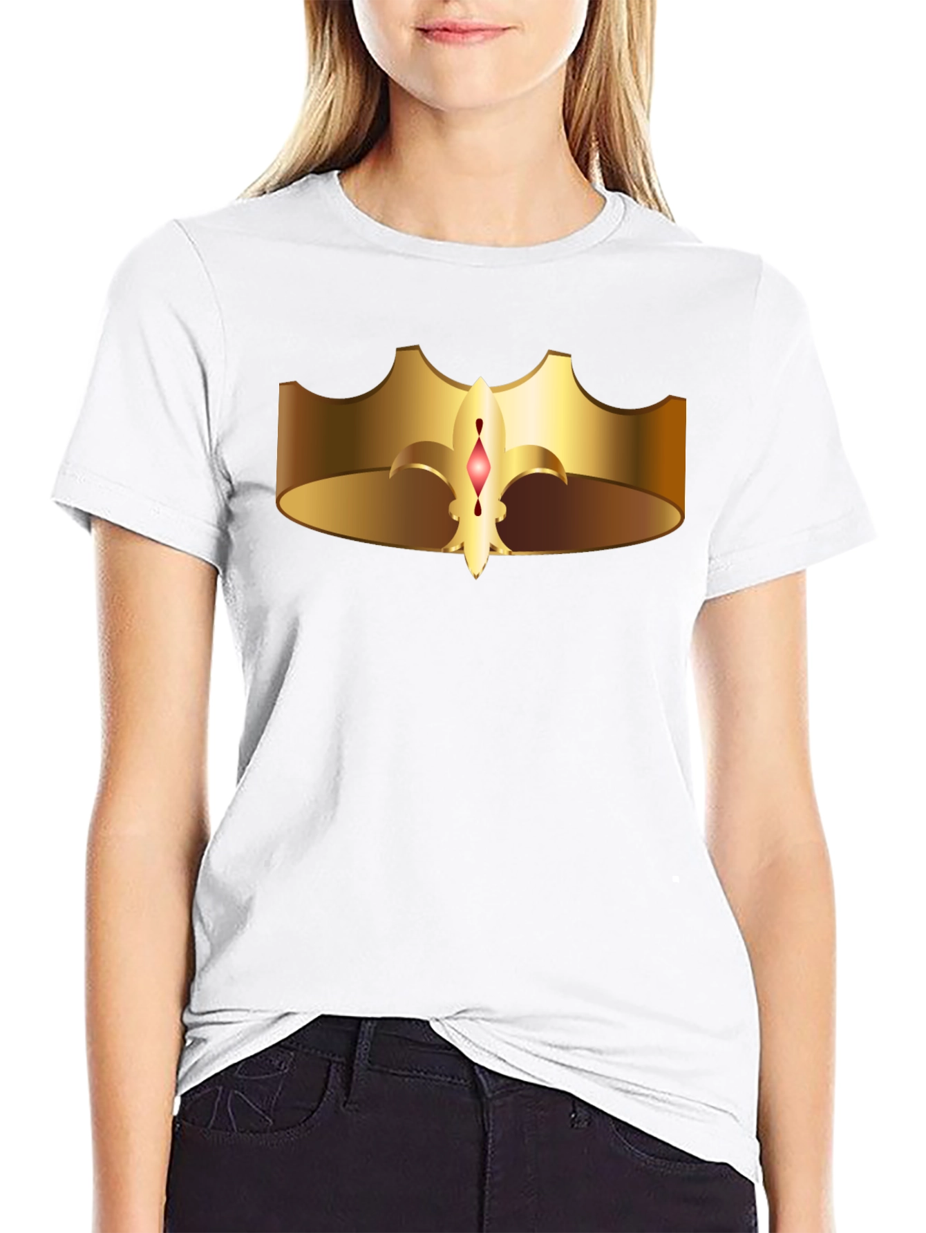 Golden Crown Graphic T-Shirt - Royal Style