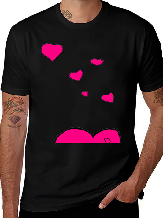 Heart Graphic Black Tee