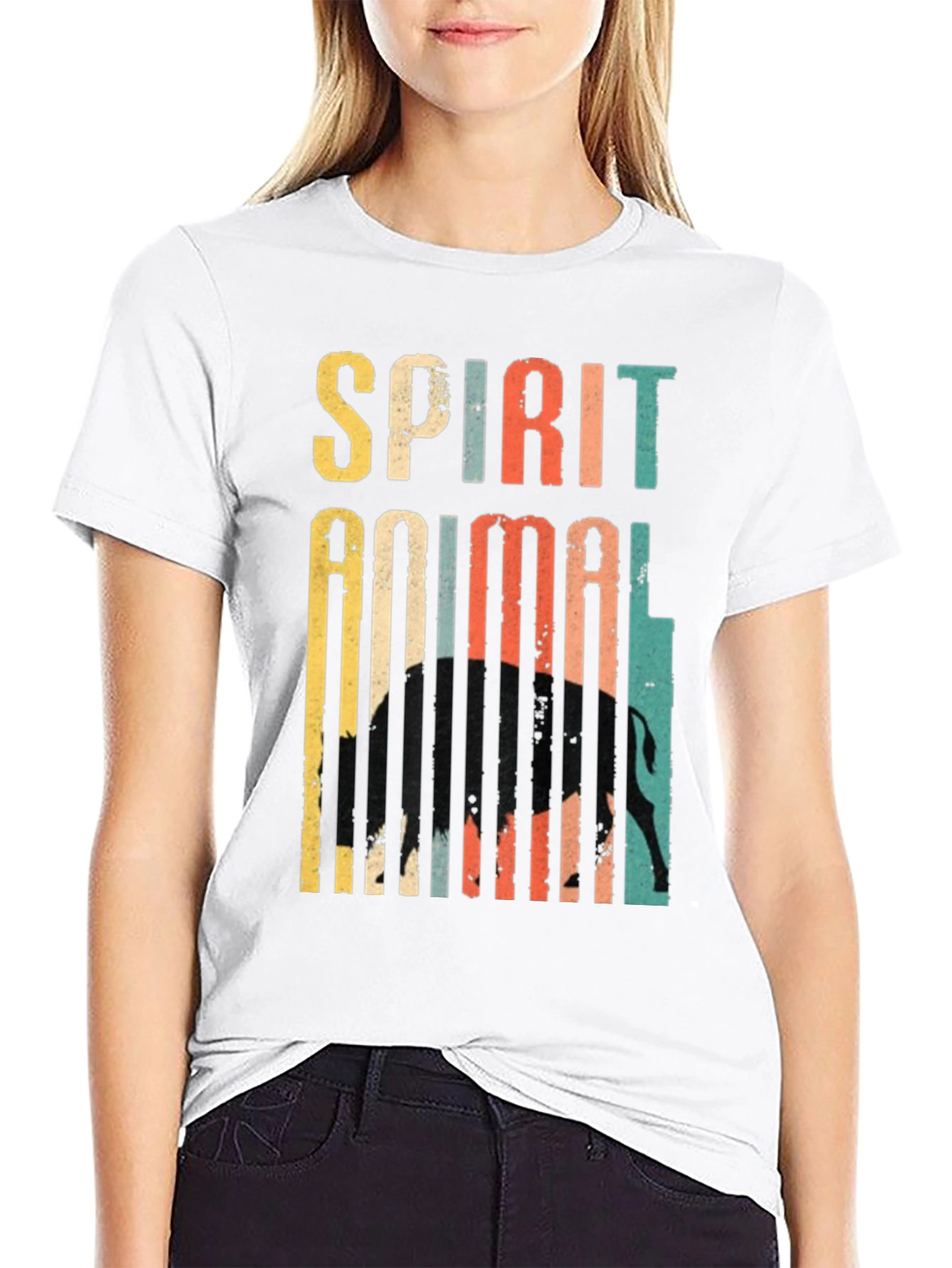 Spirit Animal Buffalo Retro T-Shirt