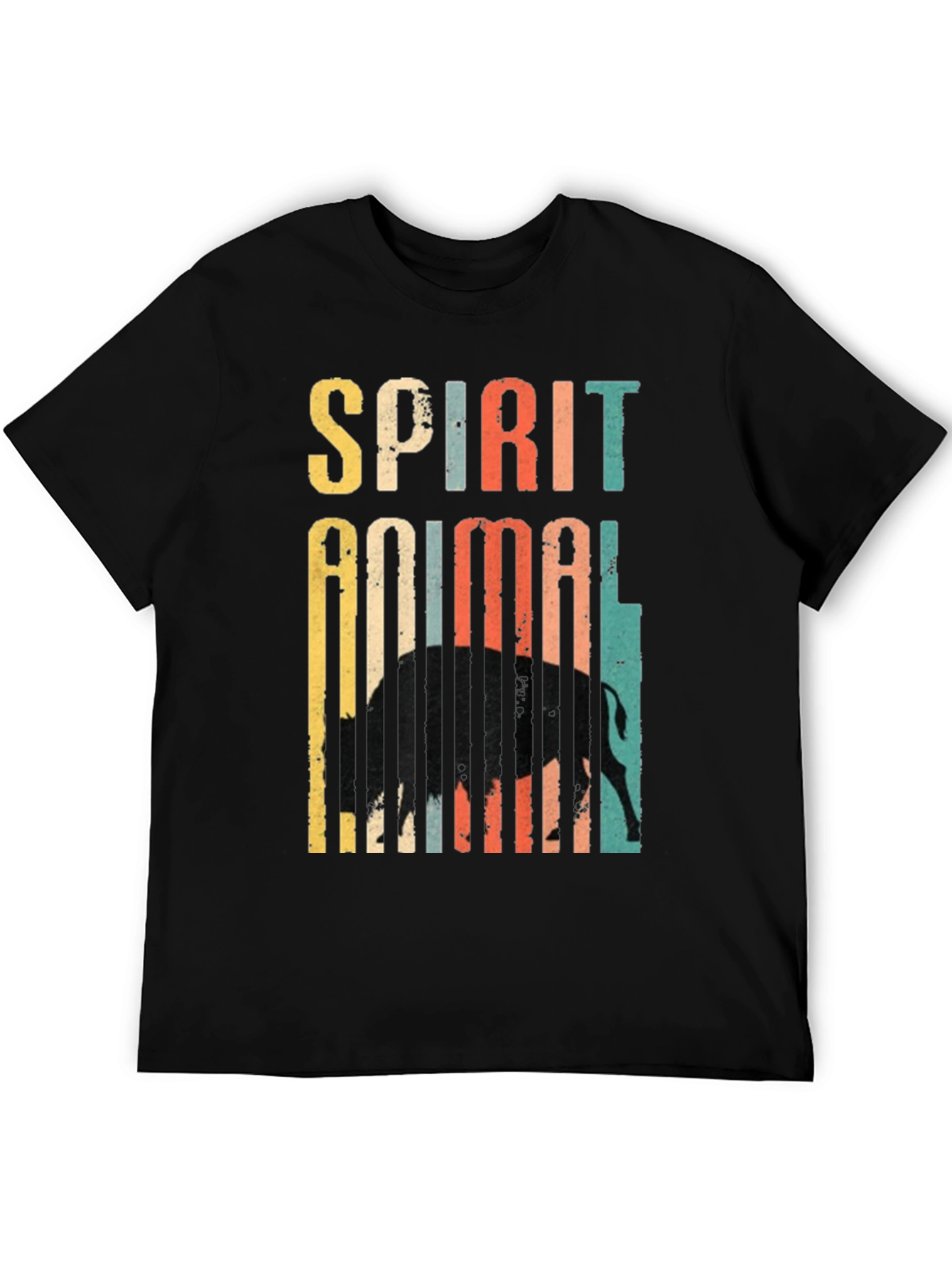 Spirit Animal Buffalo Retro T-Shirt