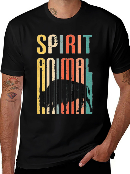Spirit Animal Buffalo Retro T-Shirt